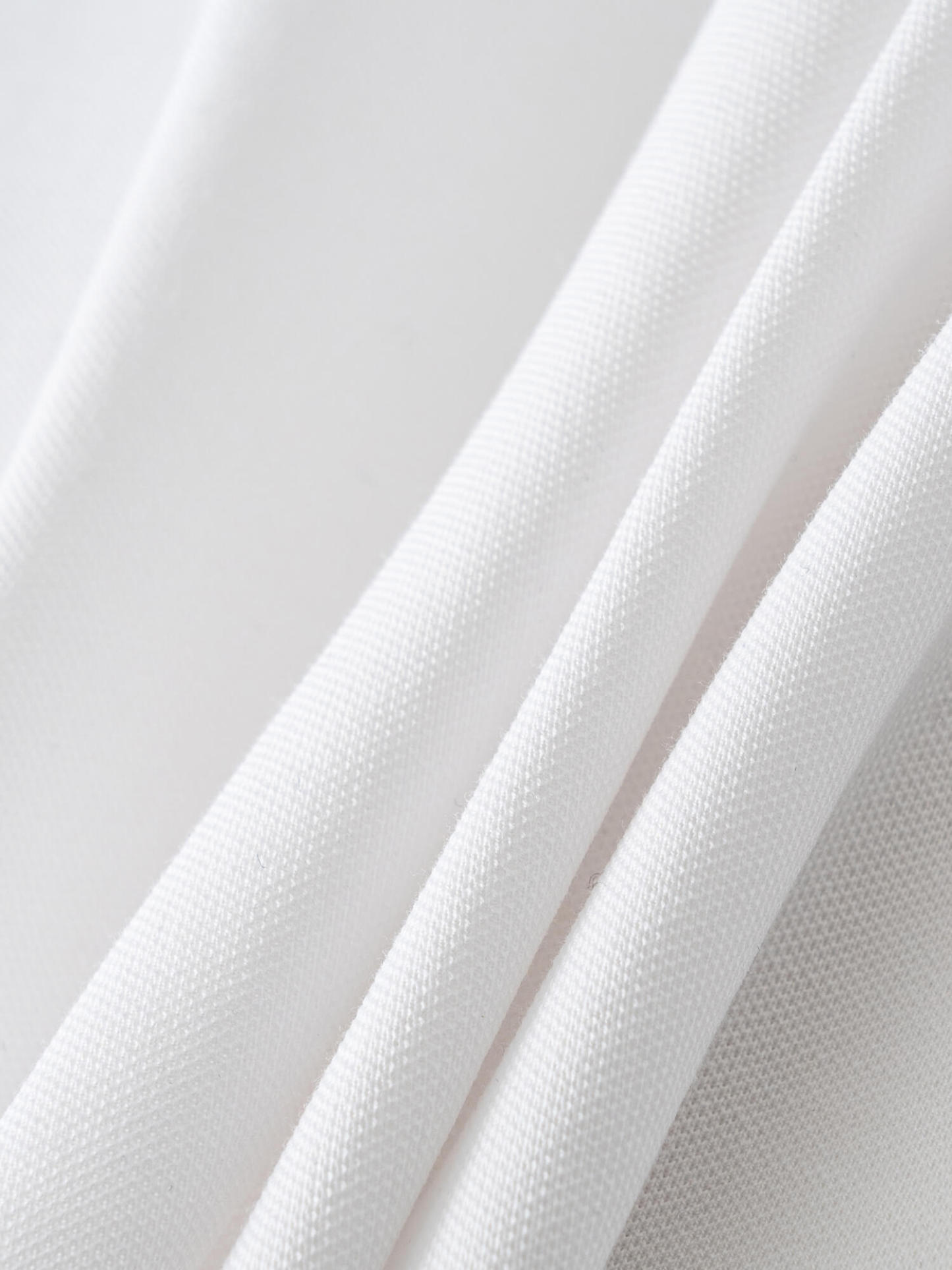Ivory White High-Stretch Polo