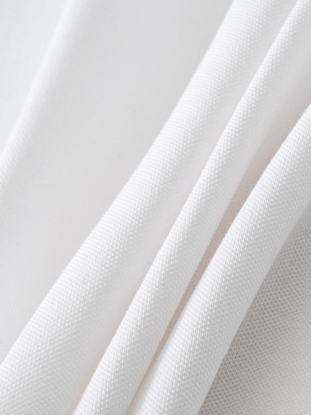 Ivory White High-Stretch Polo