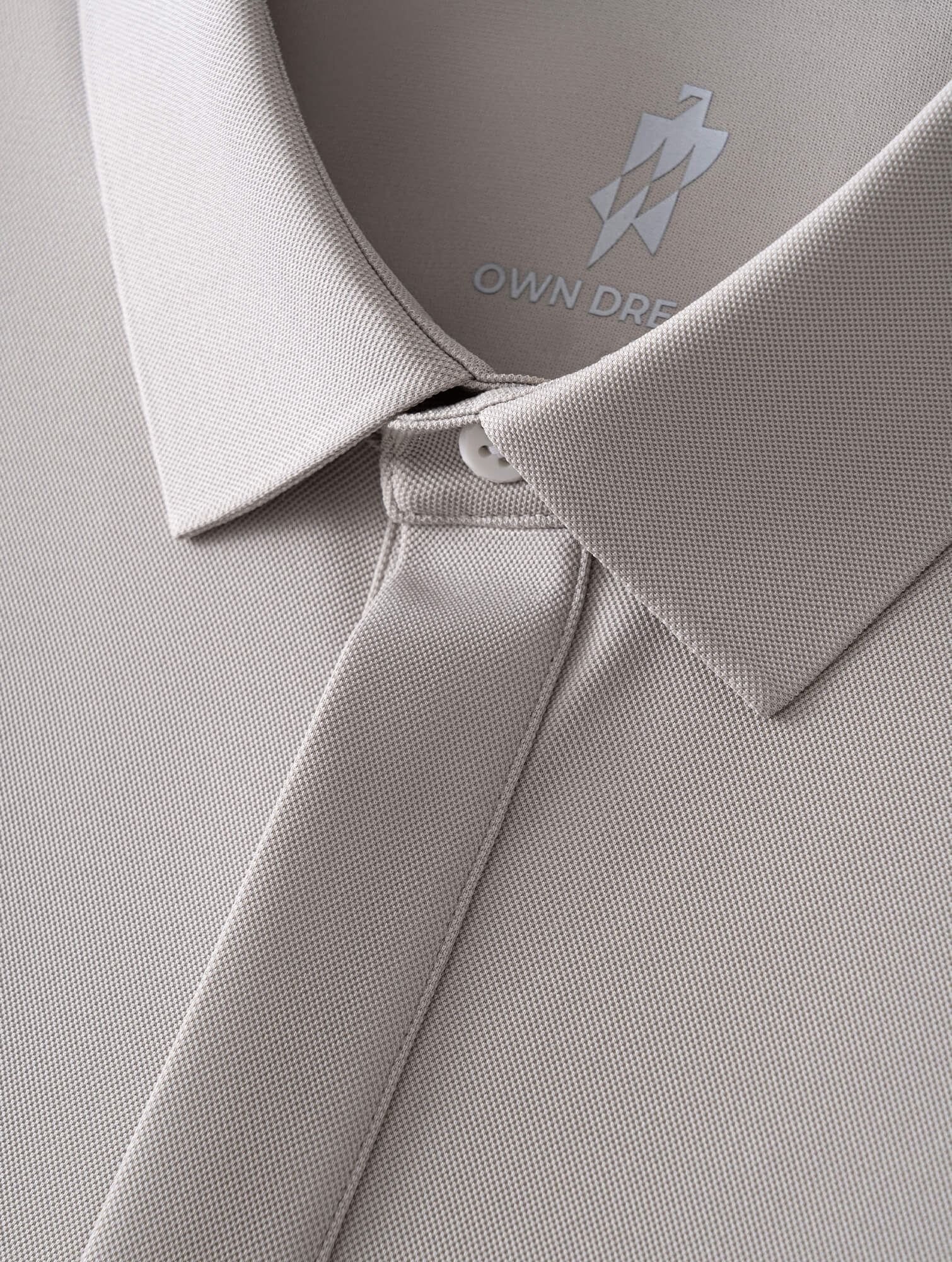 Mineral Gray High-Stretch Polo