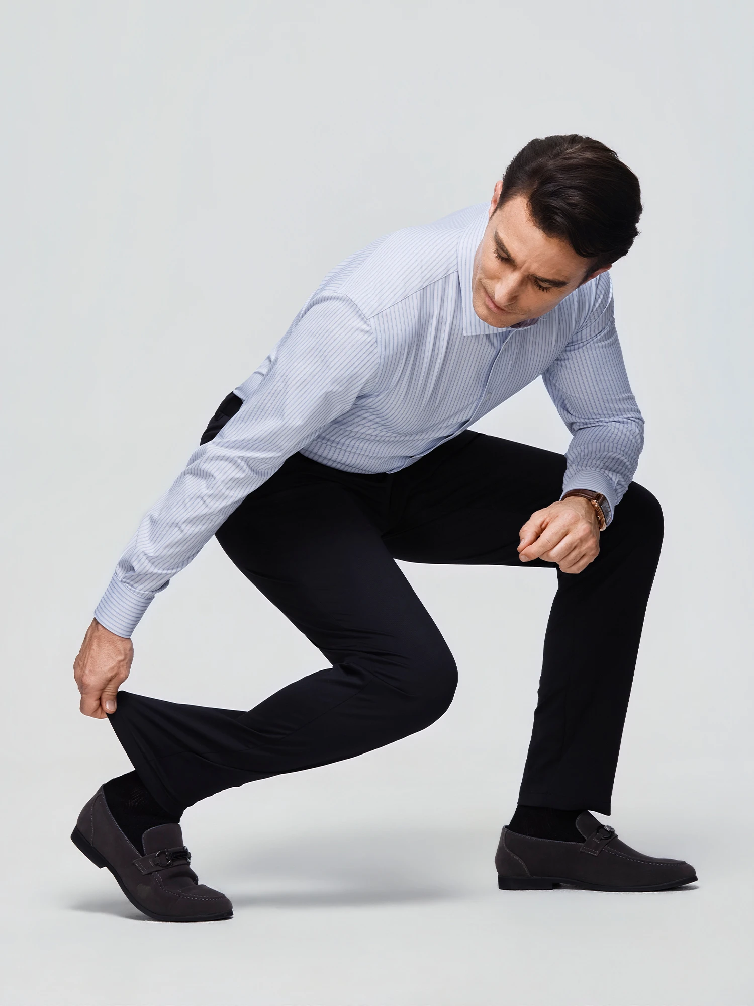 Midnight Navy Stretch Casual Pants