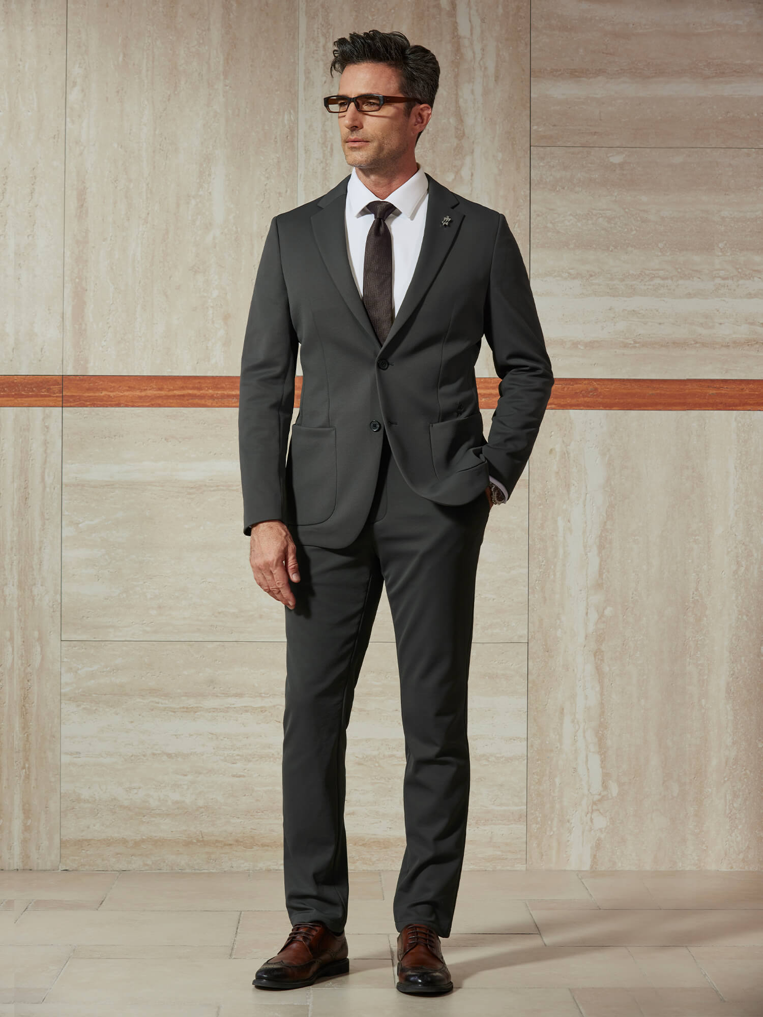 WarmTech Max Olive Gray Cashmere Stretch Pants