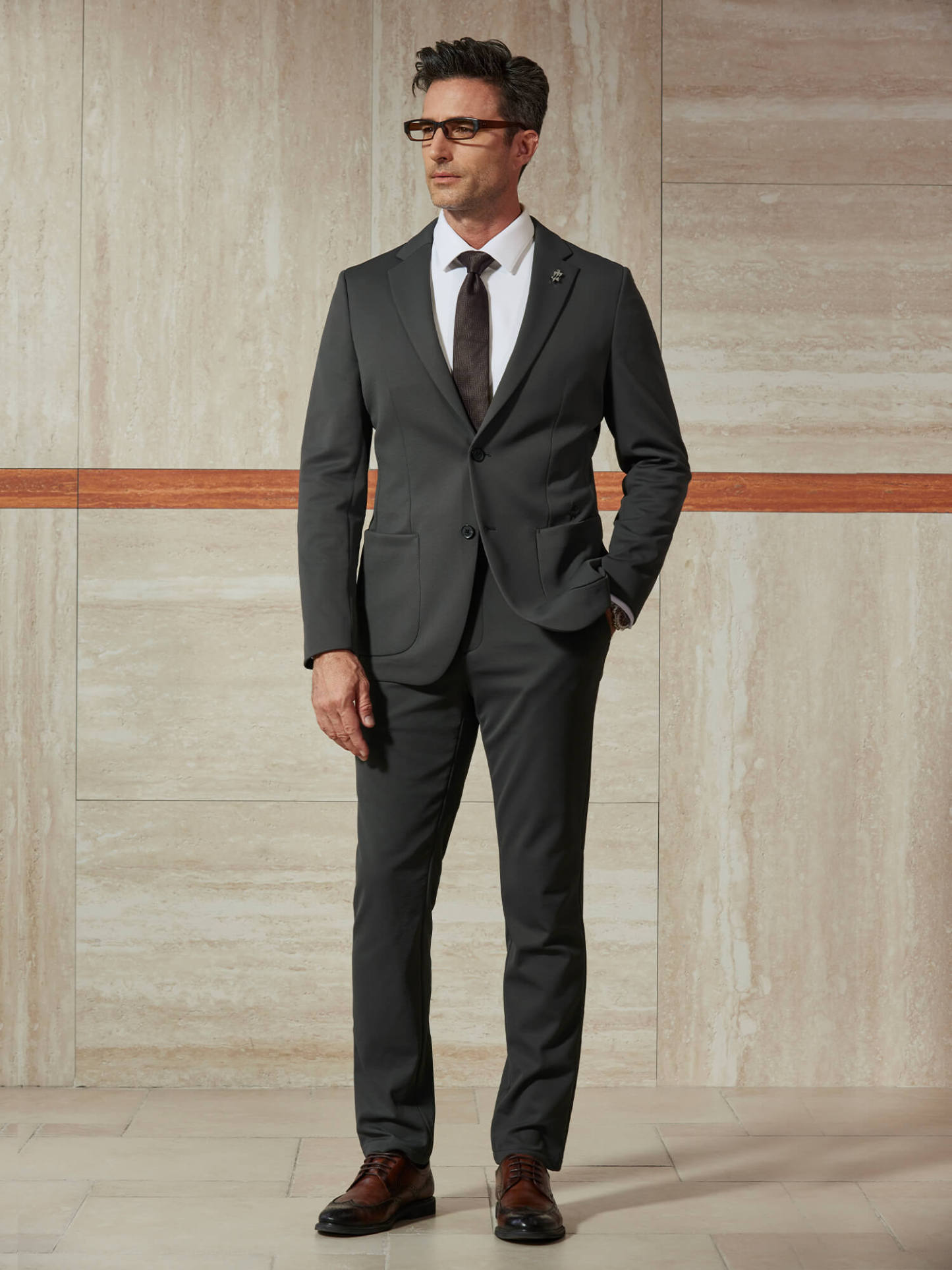 WarmTech Max Olive Gray Cashmere Stretch Pants