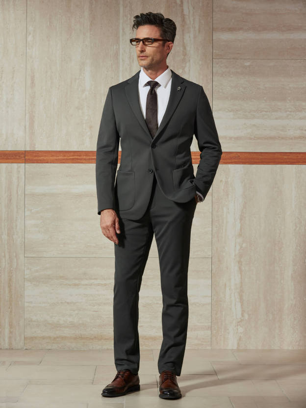 WarmTech Max Olive Gray Cashmere Stretch Pants