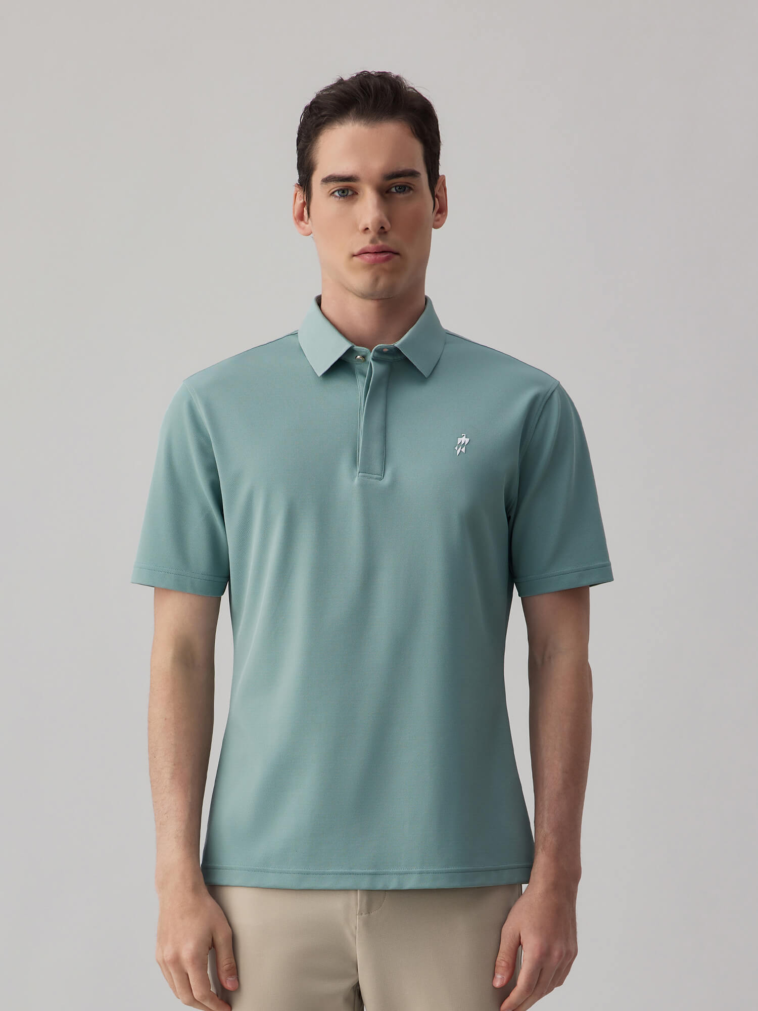 Mako Green High-Stretch Short-Sleeve Polo