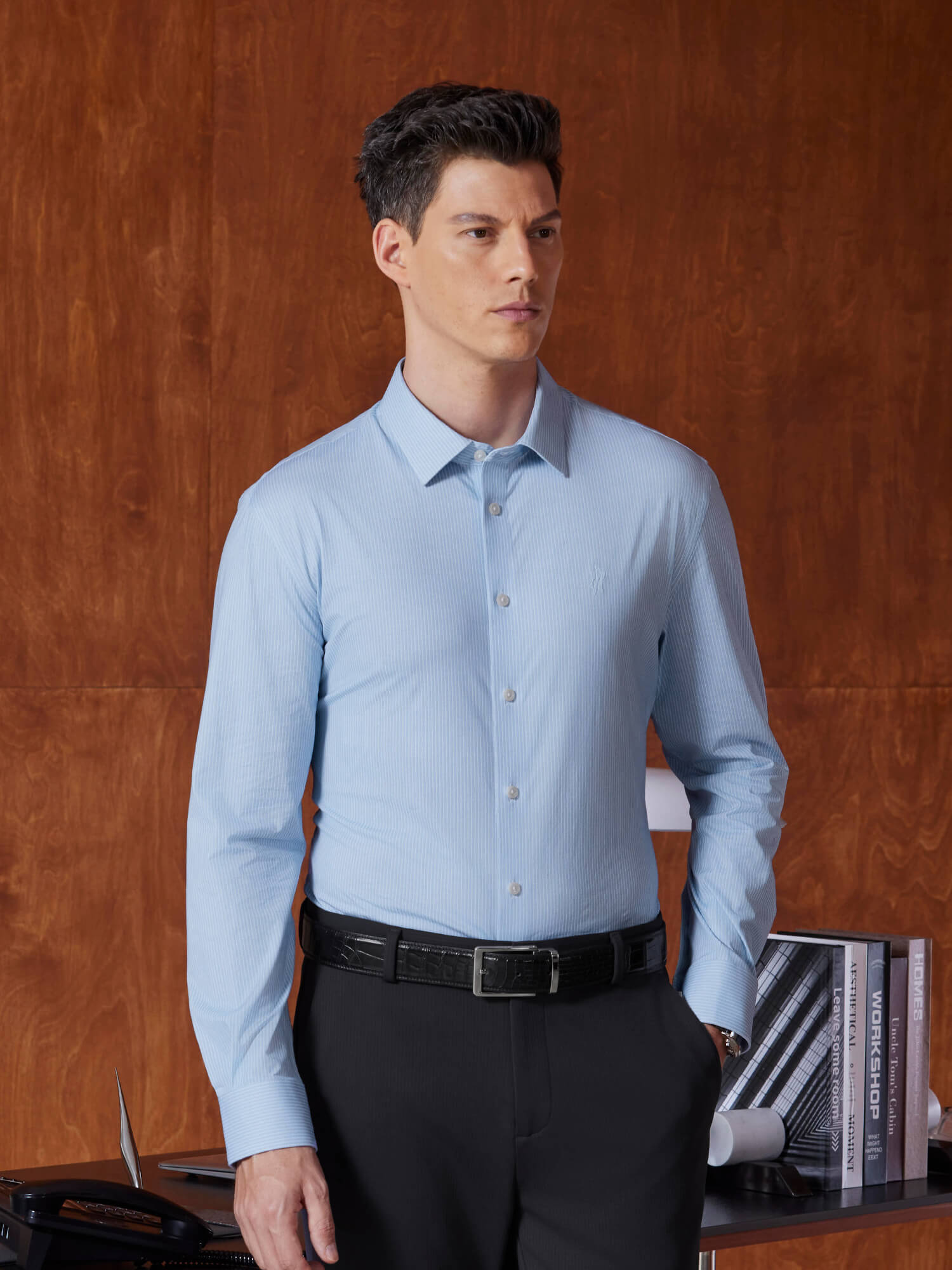 Sky Trail Pima Cotton High-Stretch Dress Shirt-Own Dream Shirts-Dress Shirts for Men
