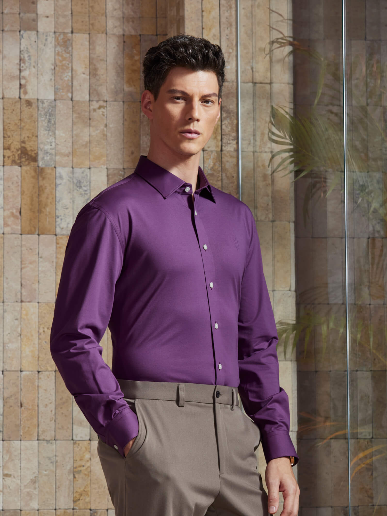 Nebula Purple Stretch Shirt