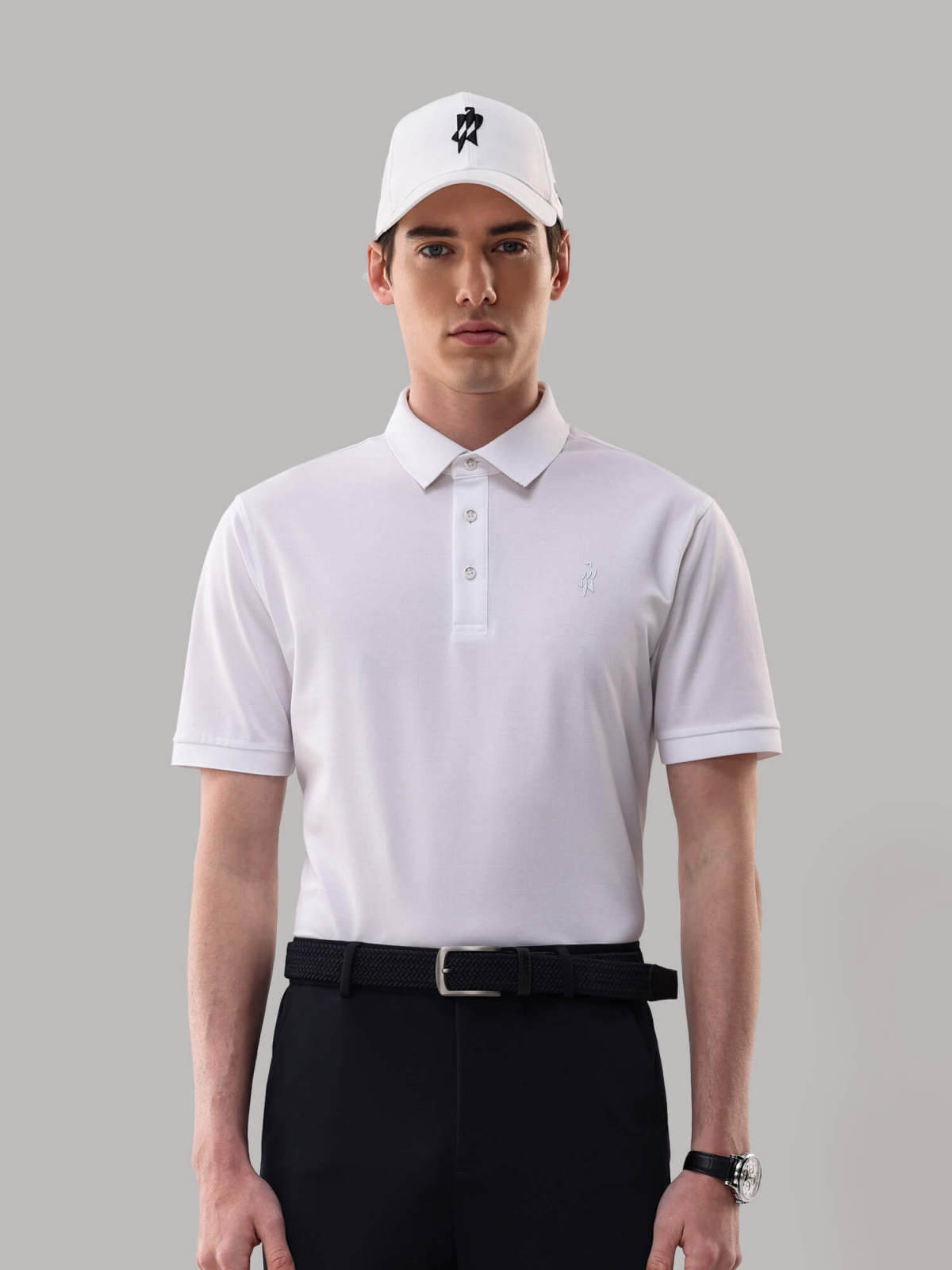 PimaCore™ Prestige Comfort Stretch Polo - Ivory White