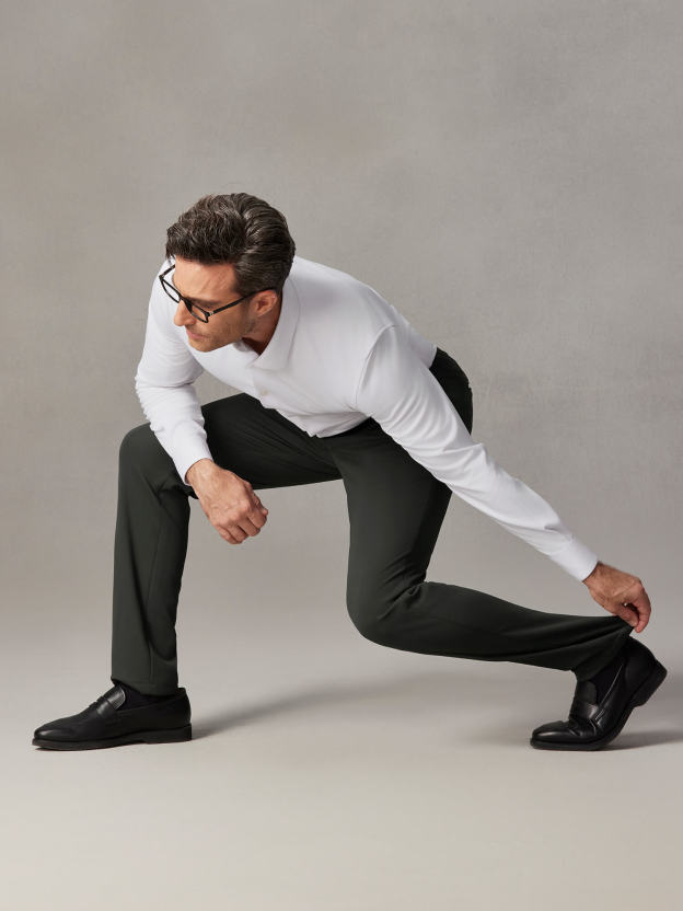 WarmTech Max Olive Gray Cashmere Stretch Pants