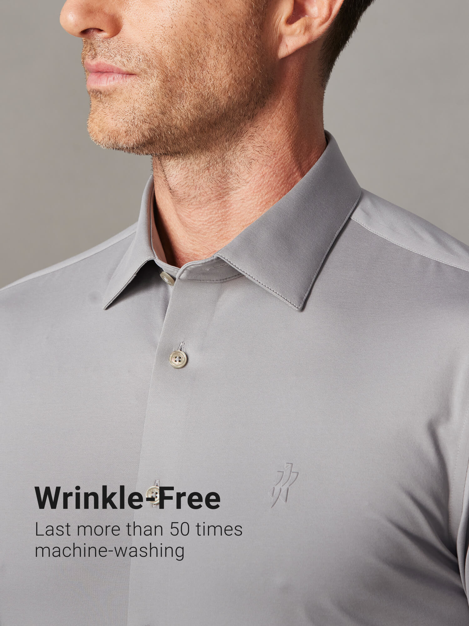 Silver Dragon Grey High Stretch Shirt
