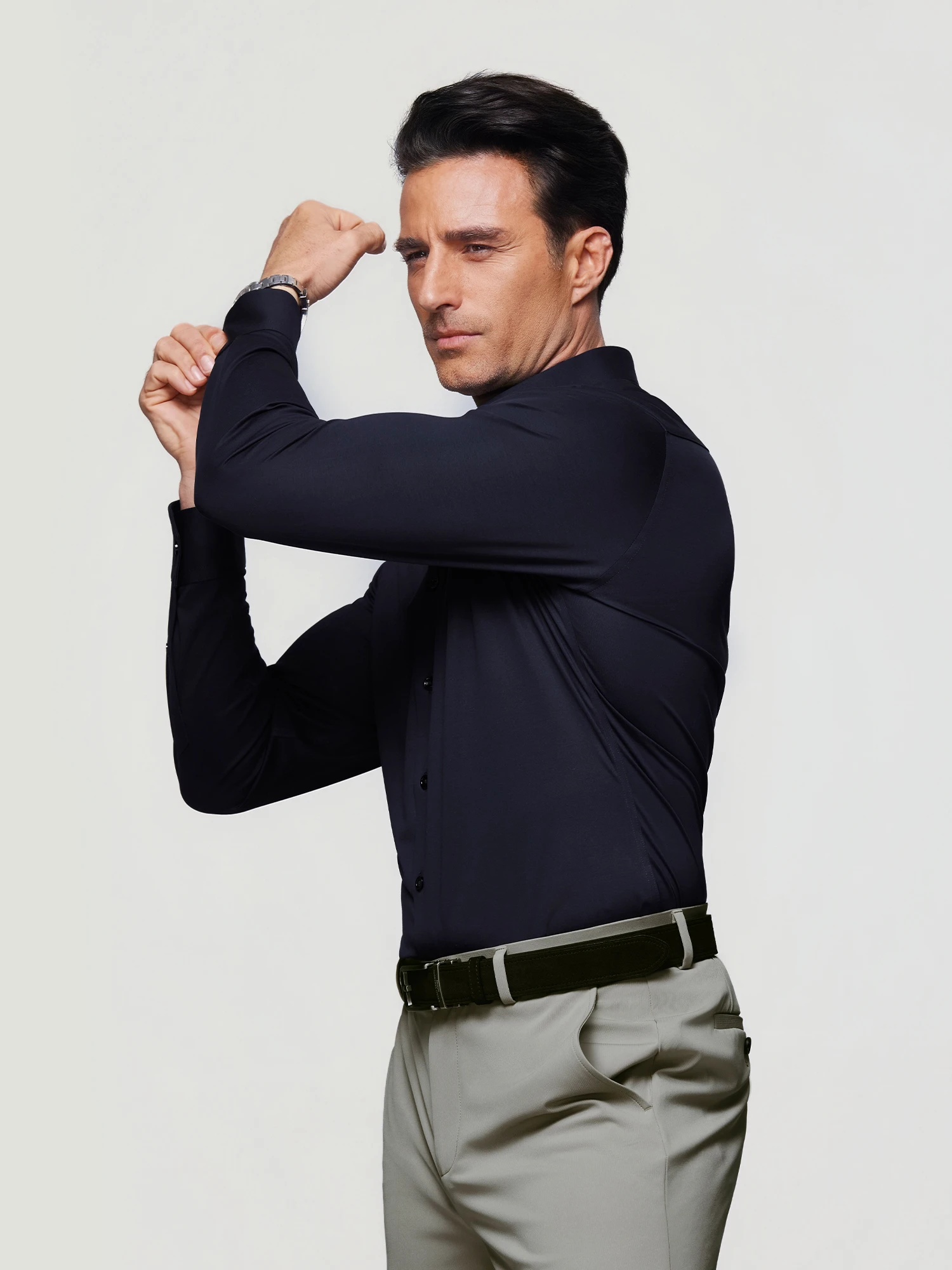 AirFlex Pro™ Deep Navy Stretch Shirt