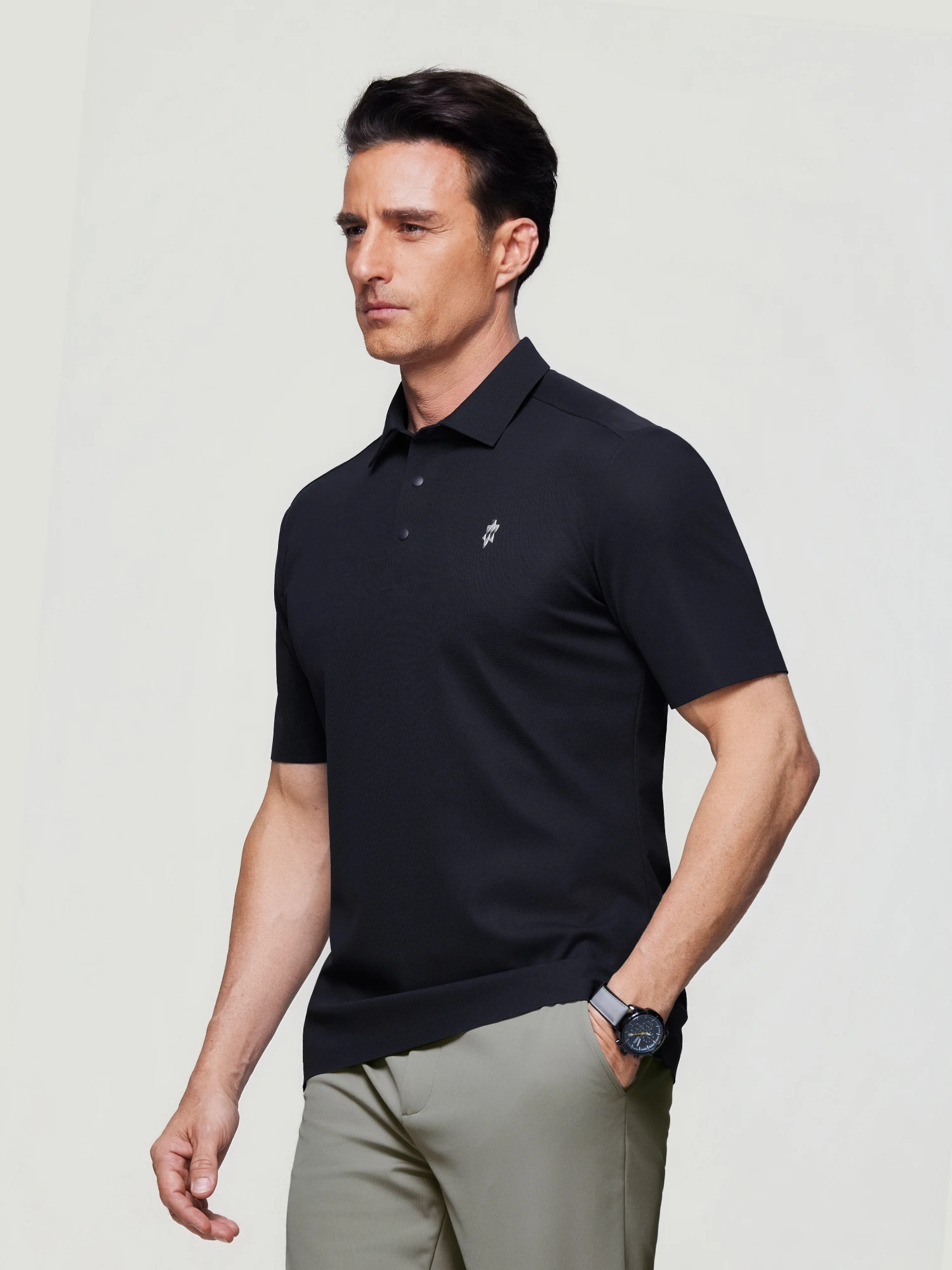 Deep Navy Stretch Polo