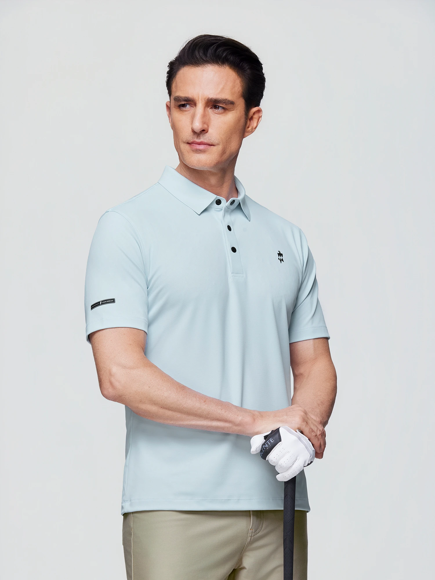 Soft Sky Blue Stretch Polo
