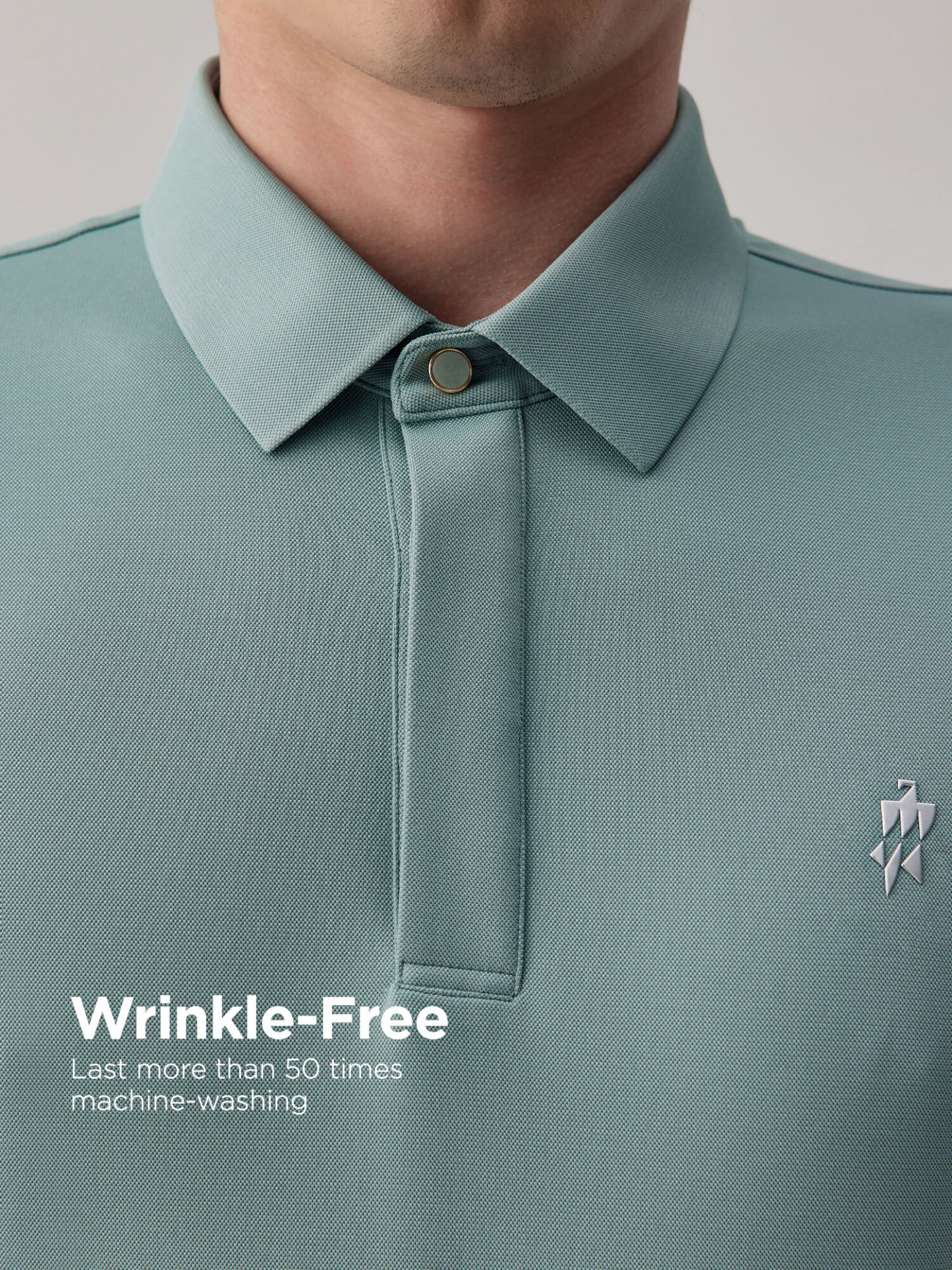 Mako Green High-Stretch Short-Sleeve Polo