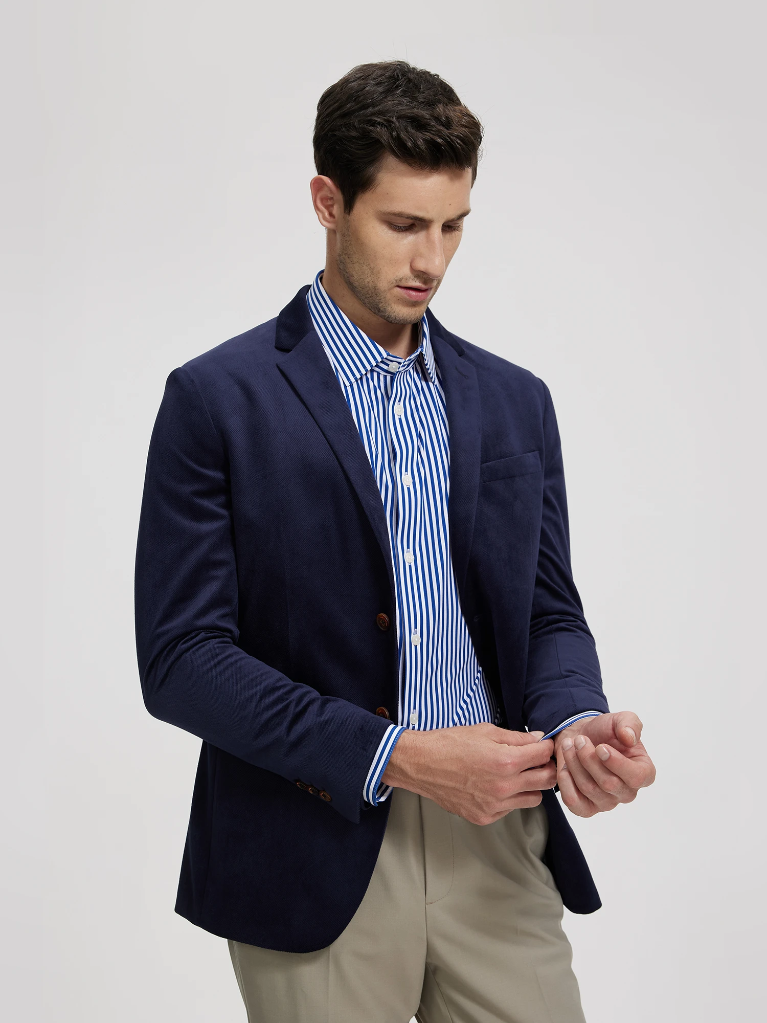 Glazed Jade Green Stretch Blazer