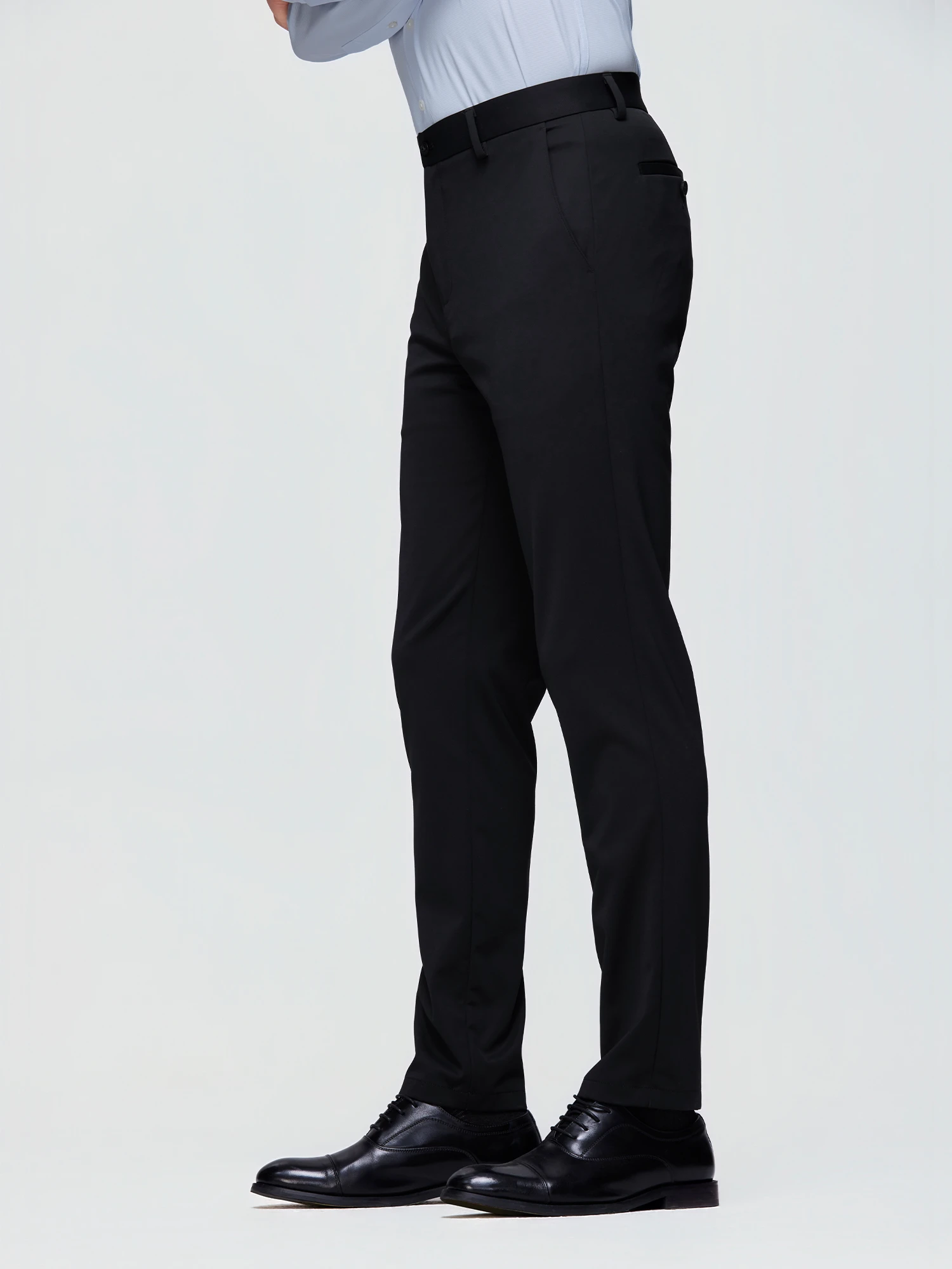 Ink Blue Stretch Casual Pants