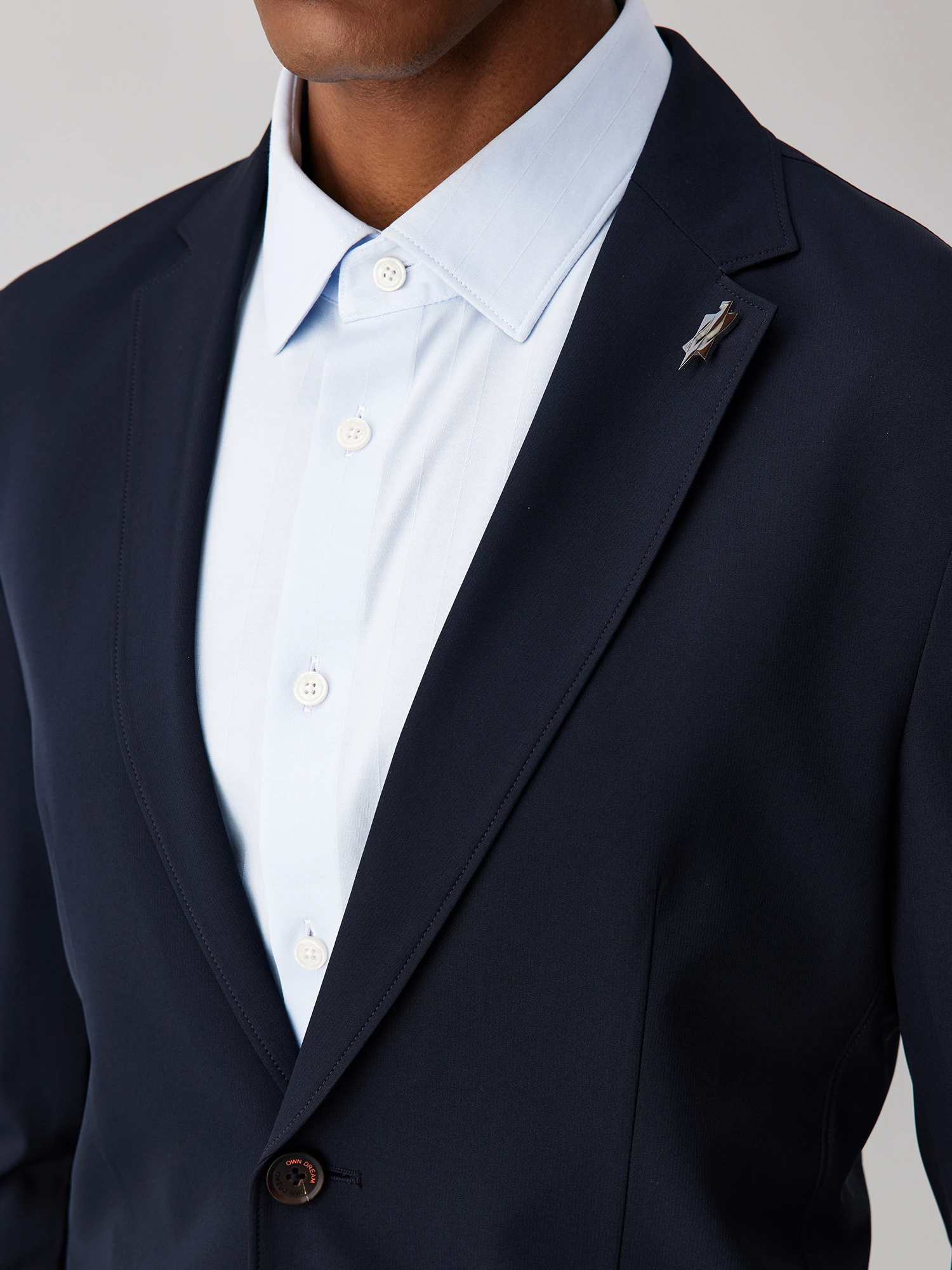 Deep Navy Stretch Blazer