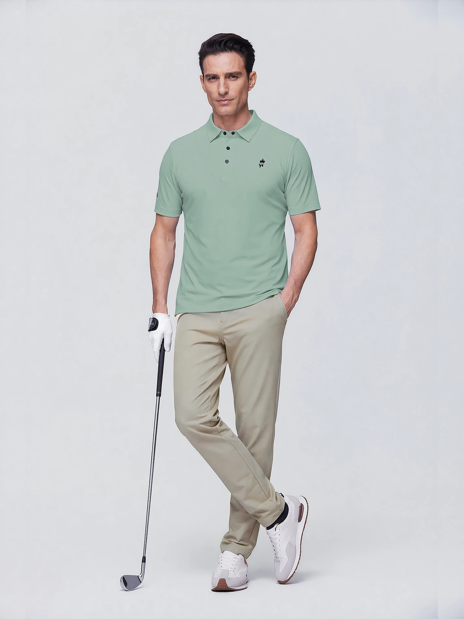 Clear Sky Blue Stretch Polo