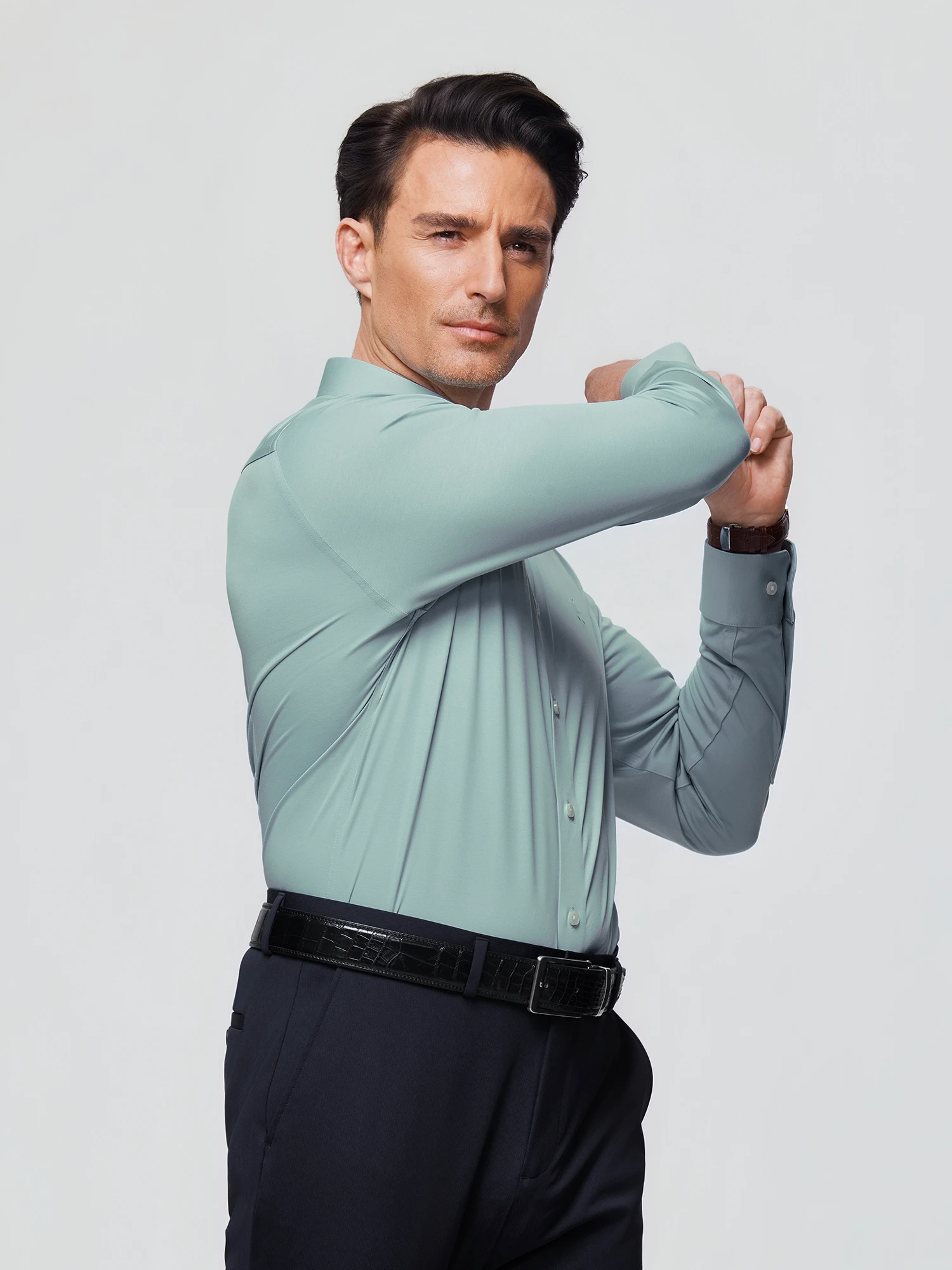 AirFlex Pro™ Pine Green Stretch Shirt