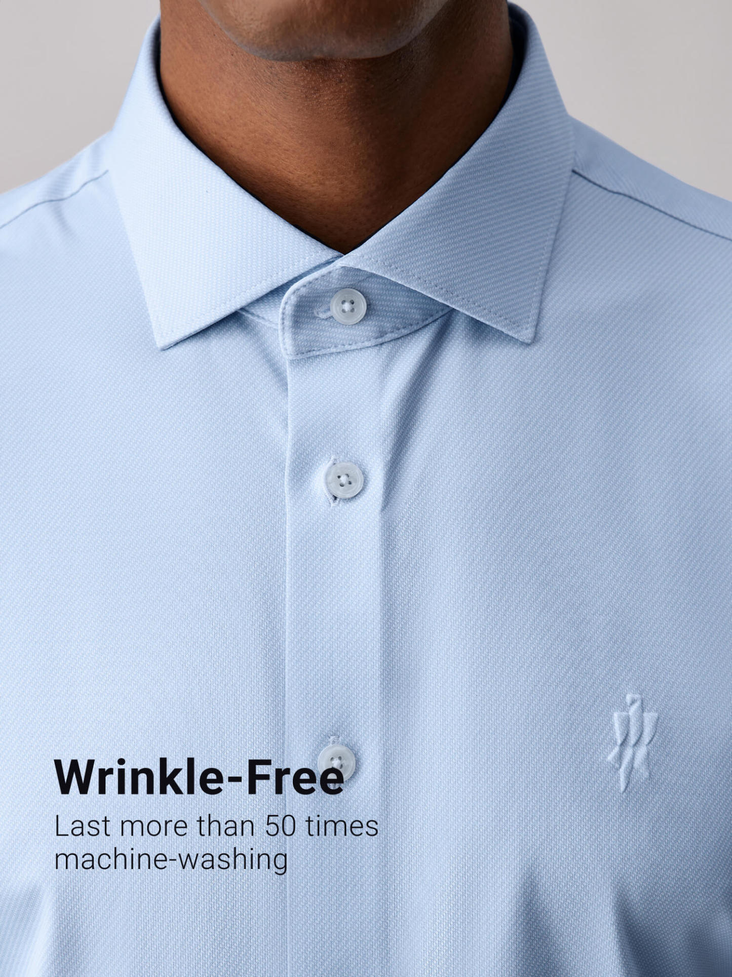 Jade Blue Silk High-Stretch Short-Sleeve Shirt