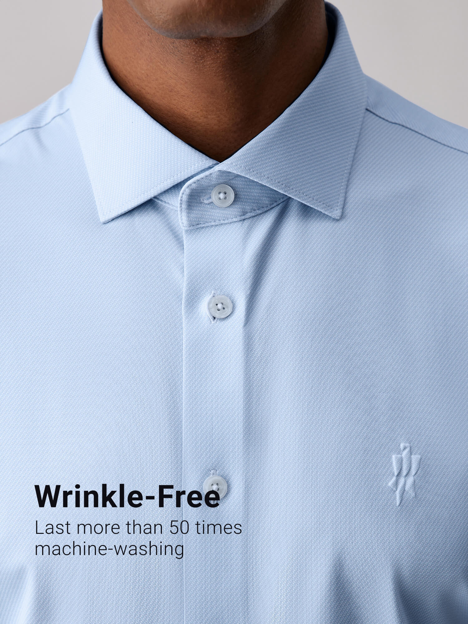 Jade Blue Silk High-Stretch Short-Sleeve Shirt