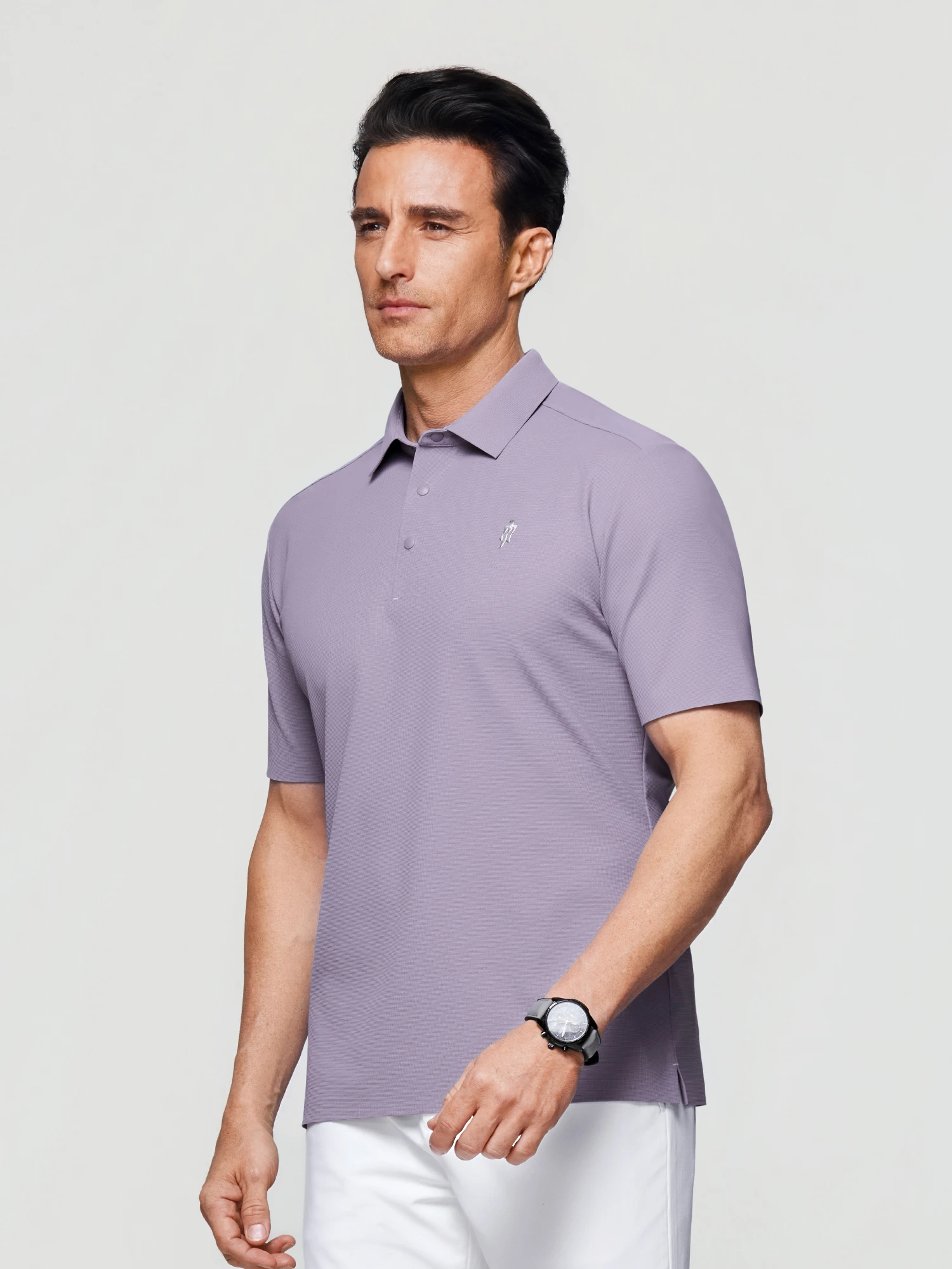 Dawn Purple Stretch Polo