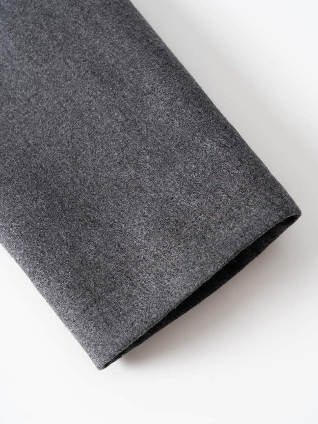 Lustrous Grey Wool Jacket