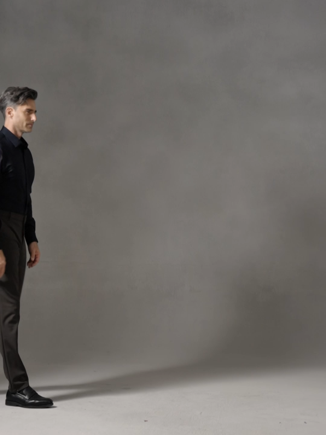 Ocean Teal Wool Check High-Stretch Shirt