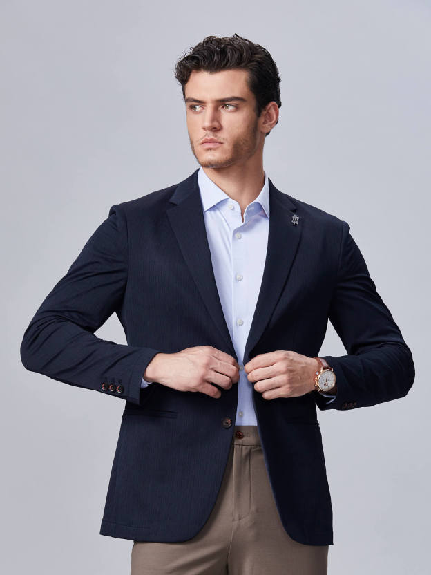 Midnight Navy Stretch Blazer