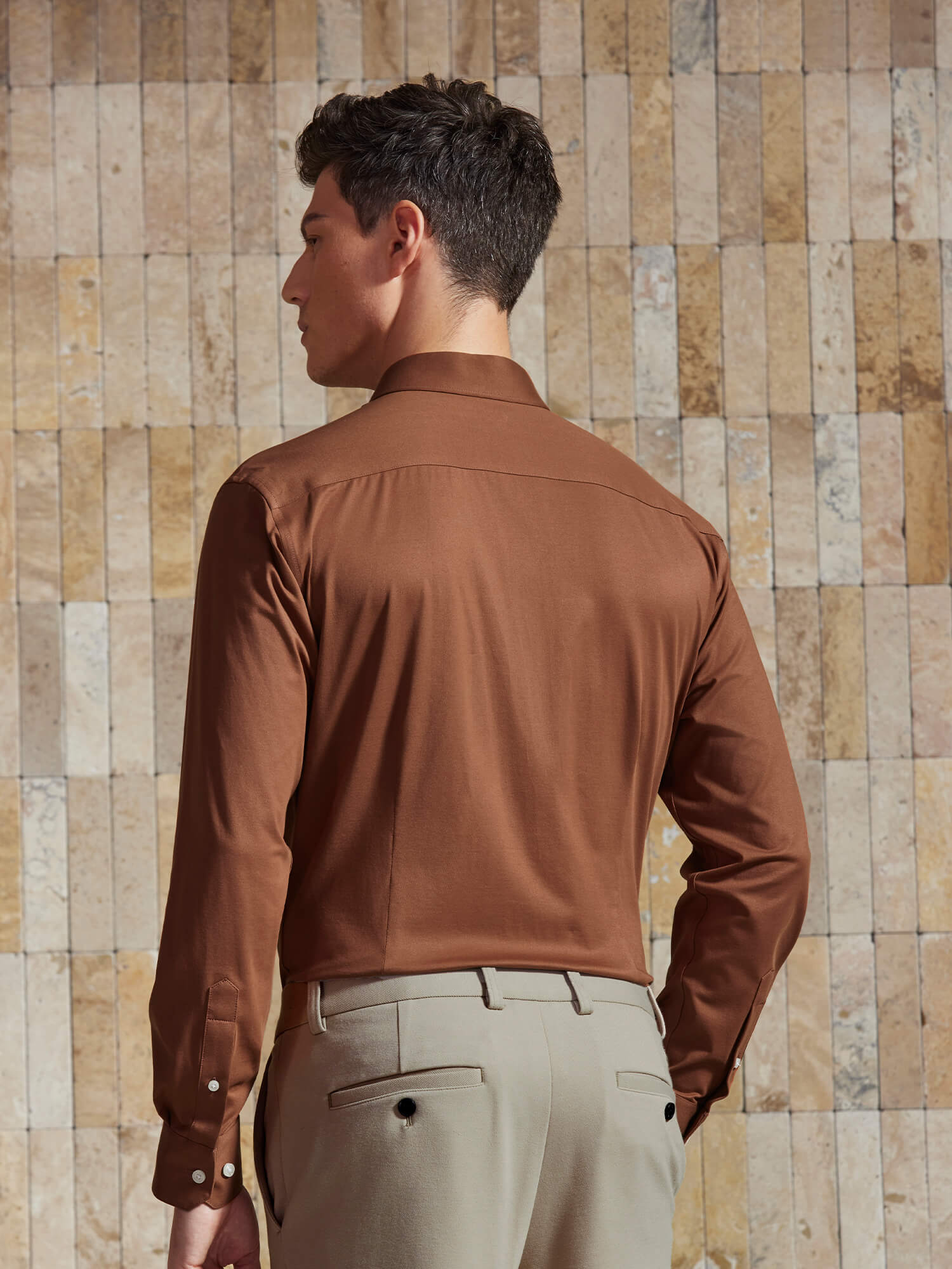 Sunset Orange Stretch Shirt