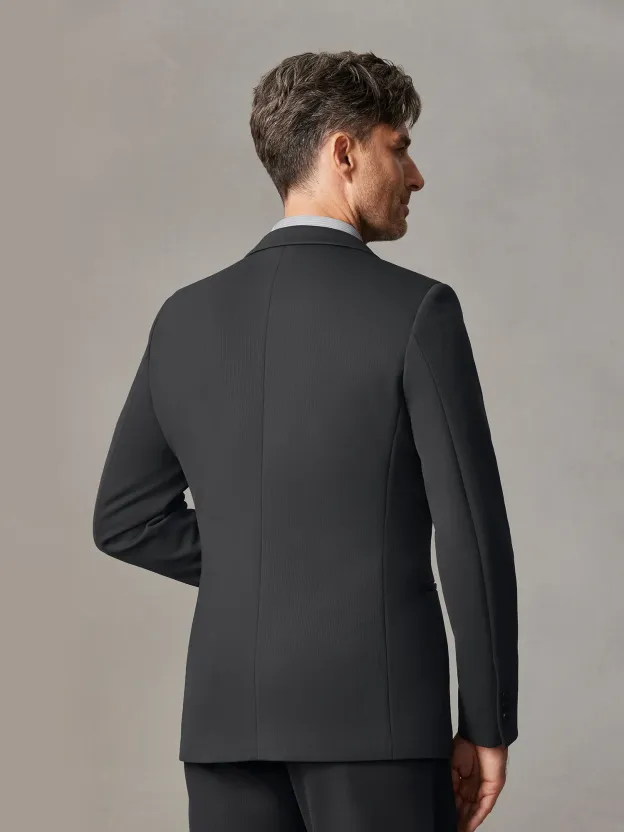 WarmTech Pro Falcon Gray Shadow Plaid Stretch Blazer