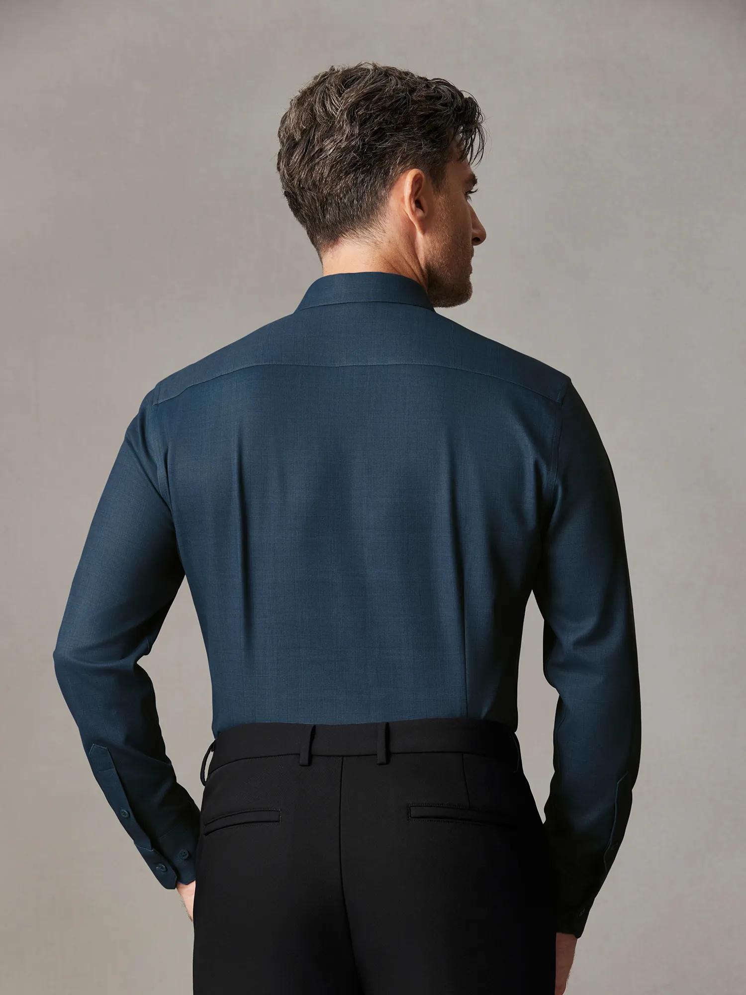 WarmTech Ultra Sky Azure Cashmere Stretch Shirt