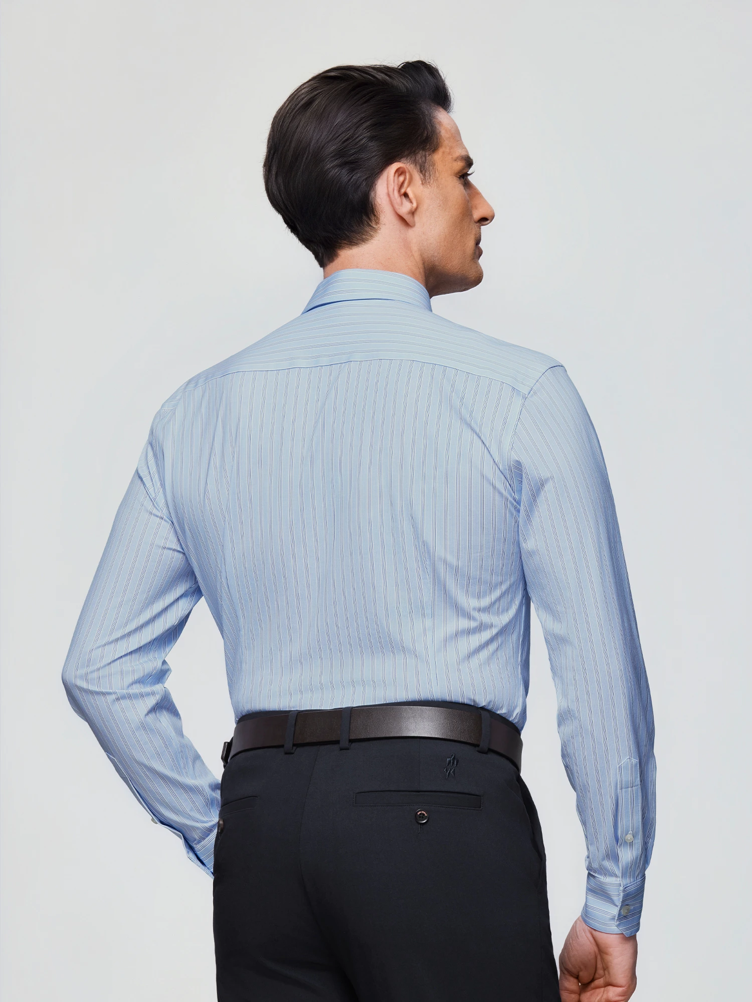 Glacier Stream Blue Stripe Stretch Shirt