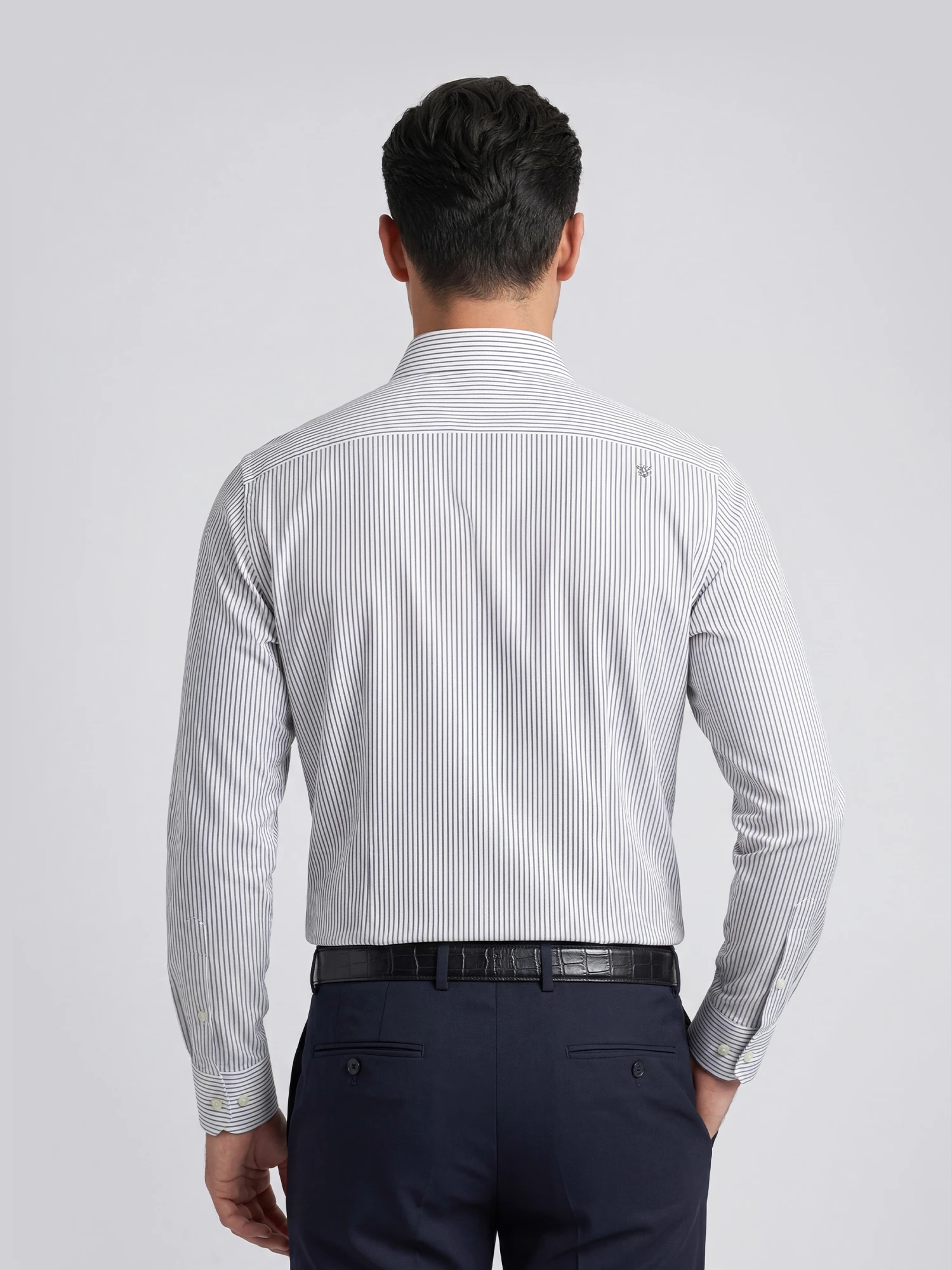 AirFlex Pro™ Stone Gray Stripe Stretch Shirt