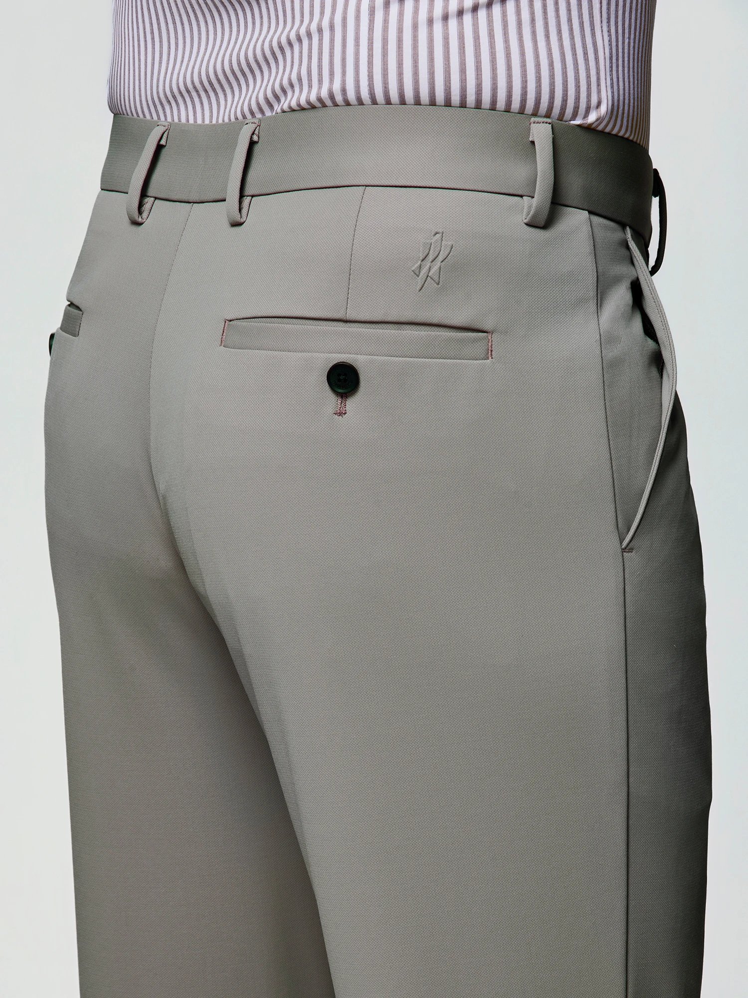 Sandstone Khaki Stretch Casual Pants
