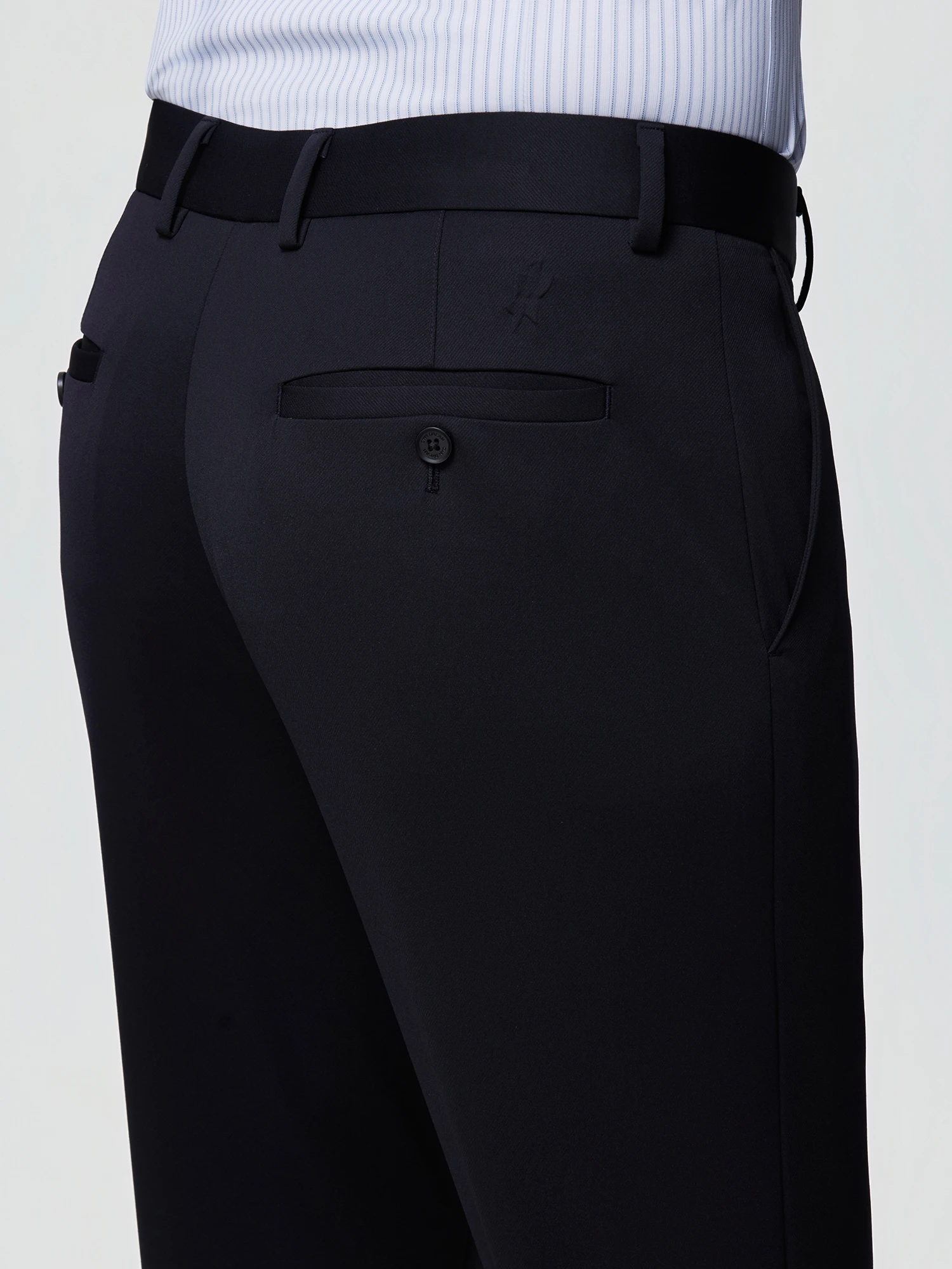 Midnight Navy Stretch Casual Pants