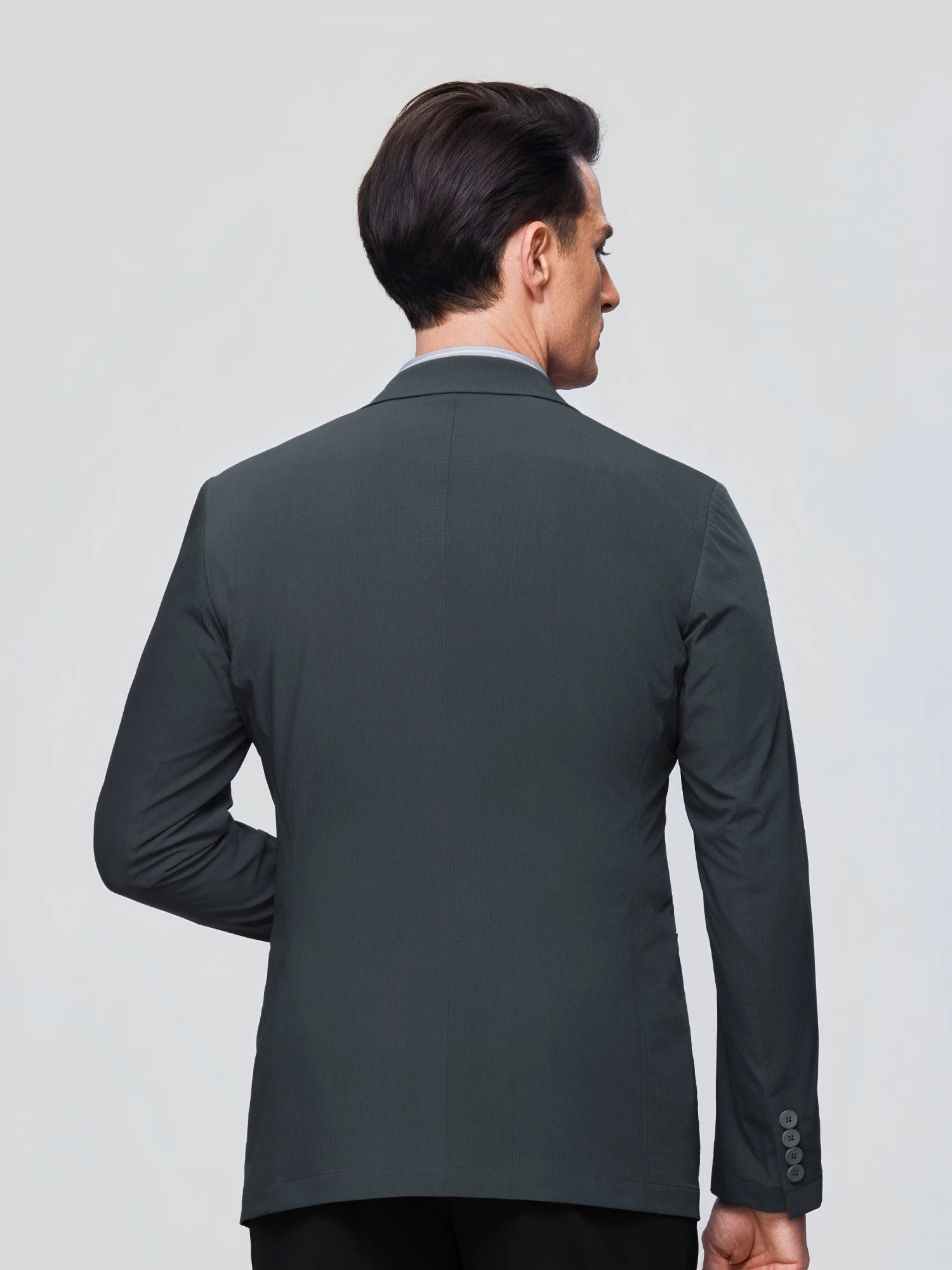 Cloud Gray Stretch Blazer