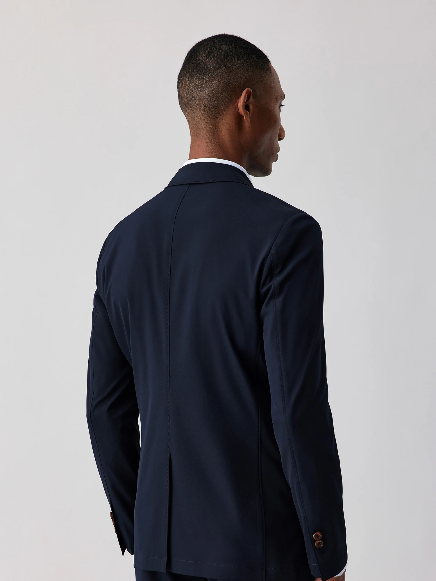 Deep Navy Stretch Blazer