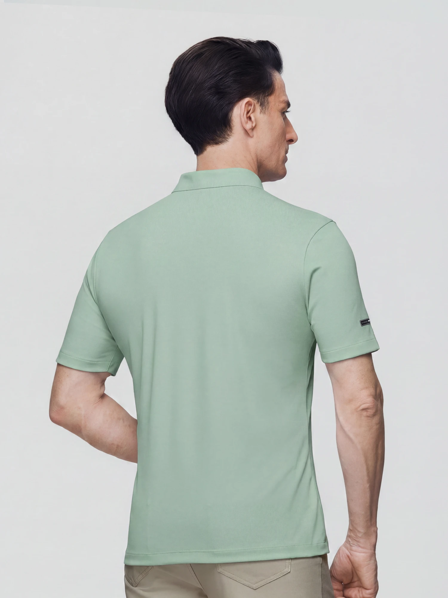 Clear Sky Blue Stretch Polo