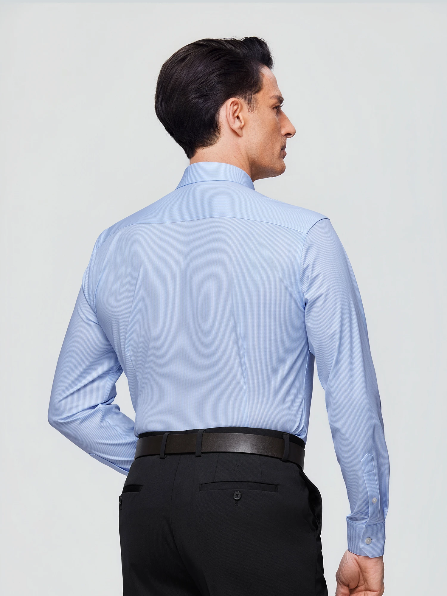 Stream Blue Stripe Stretch Shirt