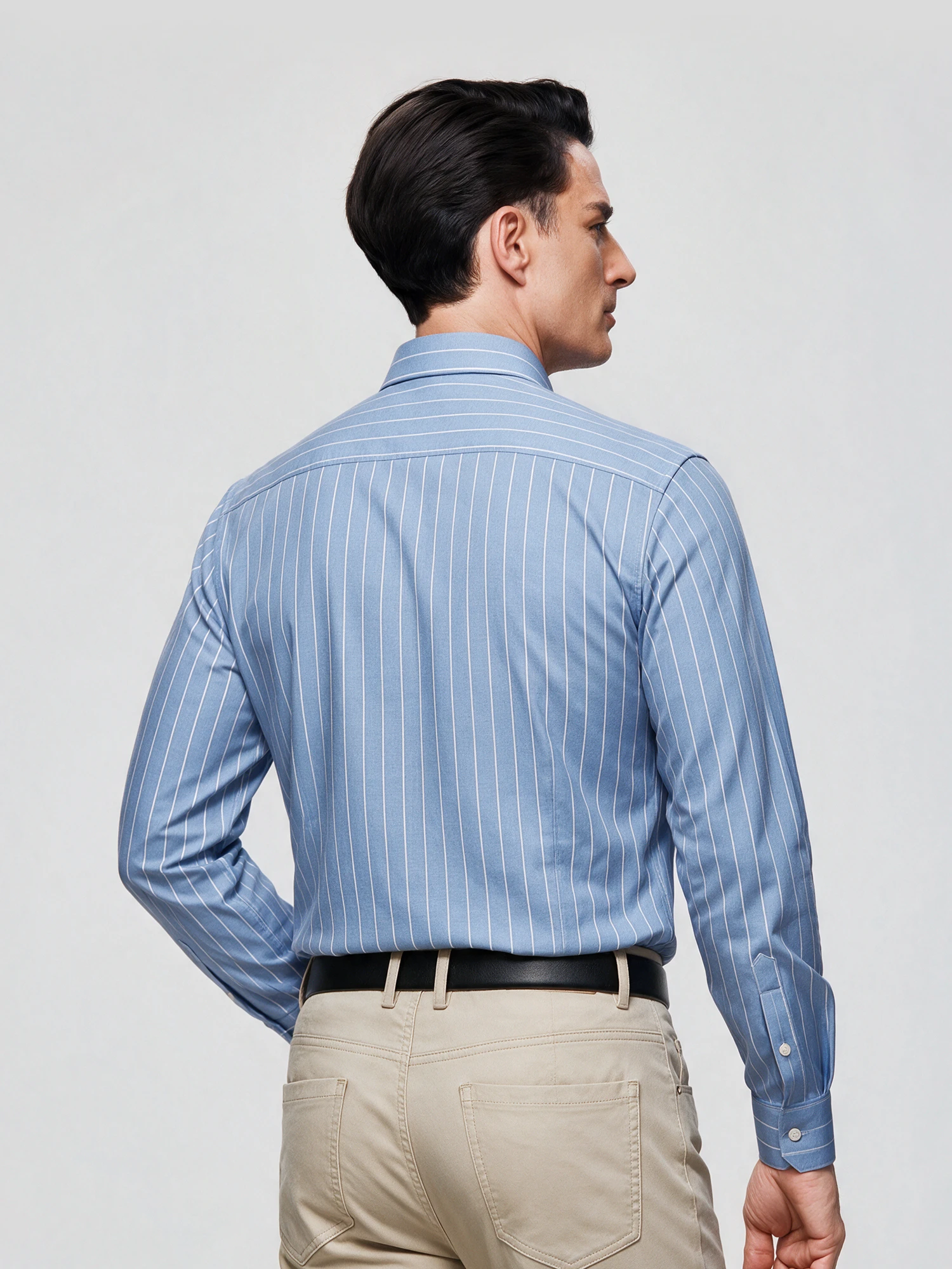 Frost Blue Stripe Stretch Shirt