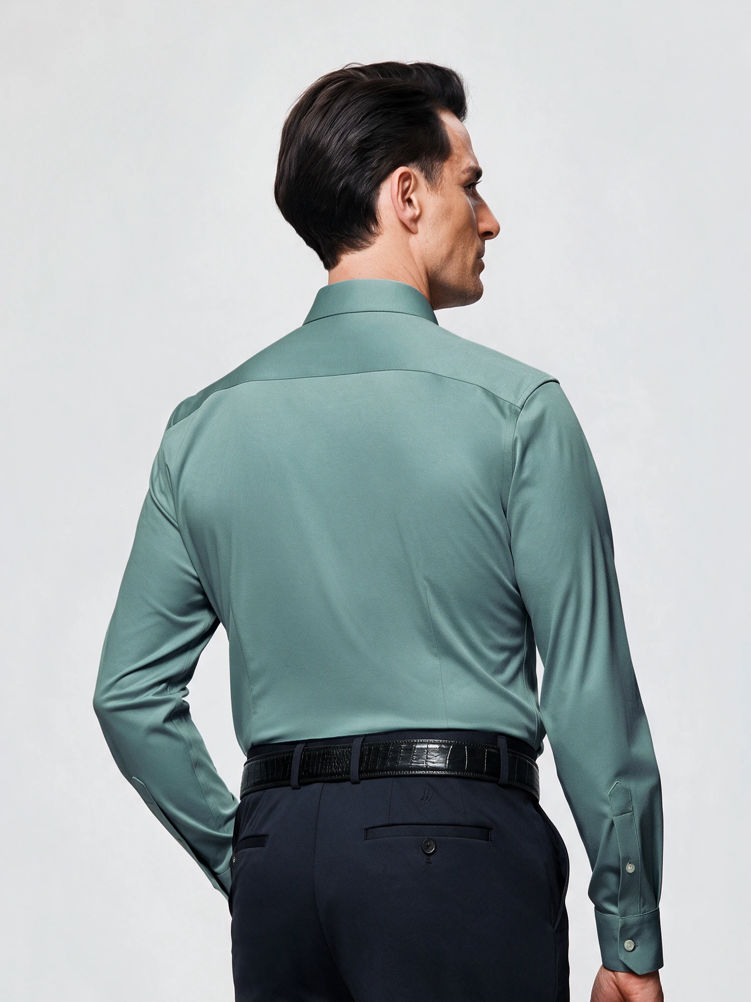 Mist Blue Stretch Shirt