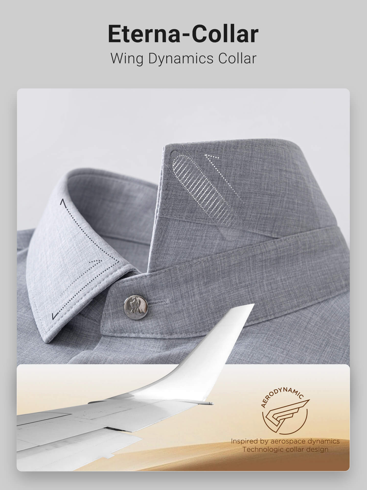 Moonrock Gray High-Stretch Short-Sleeve Shirt