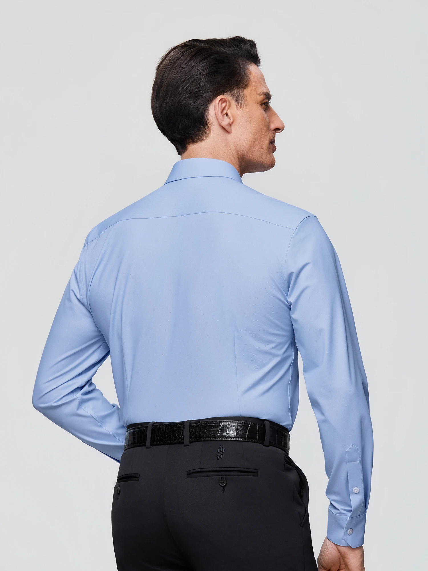 Stream Blue Stripe Stretch Shirt