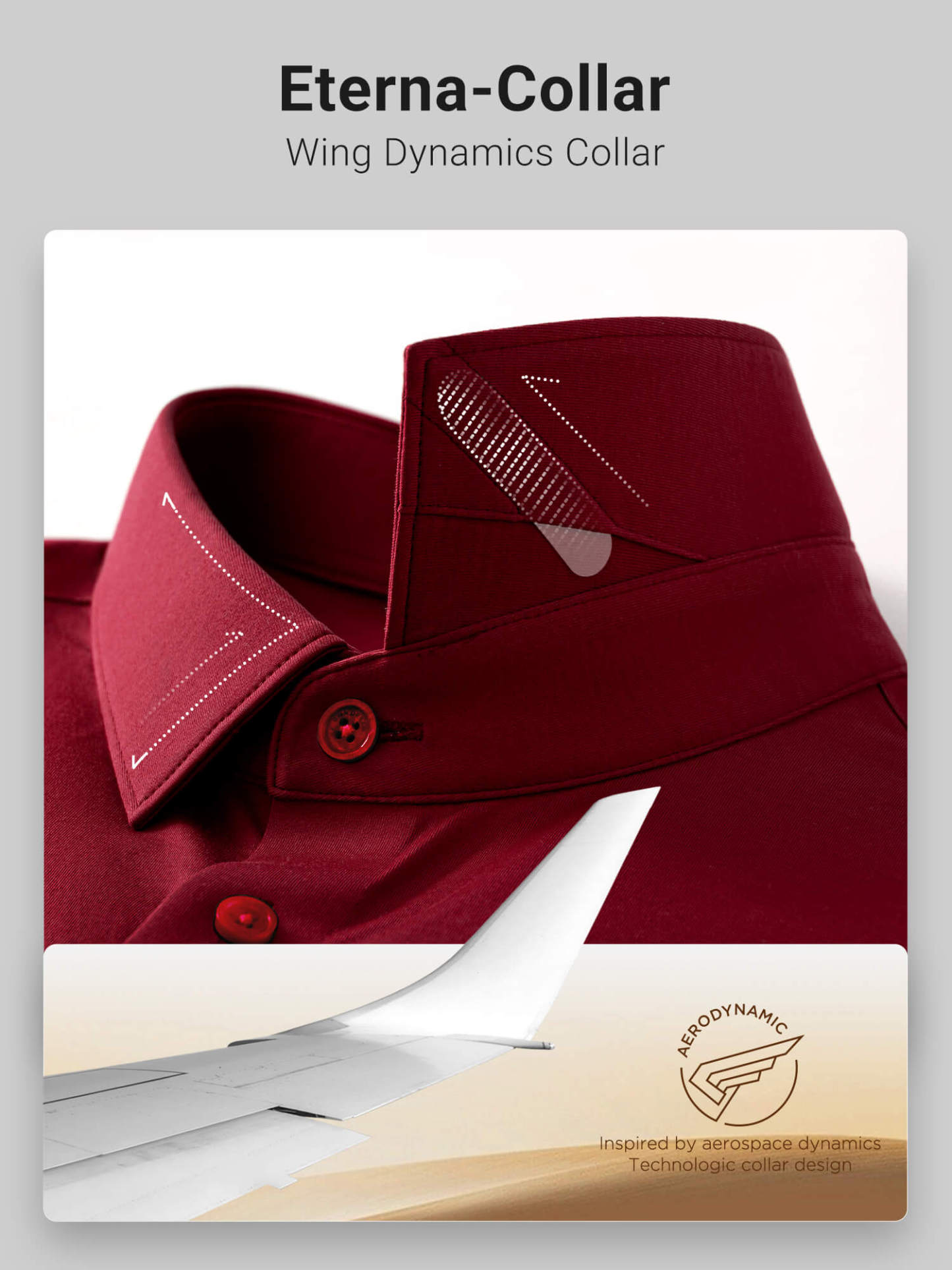 Bordeaux Red Stretch Shirt