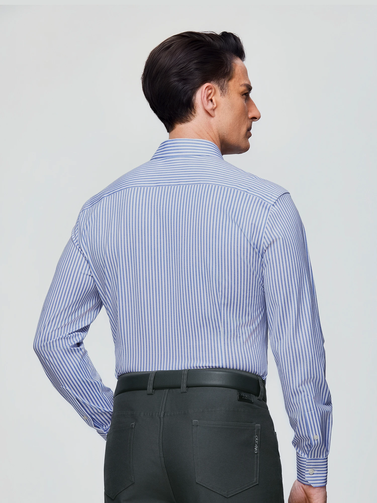 Pamir Blue Stripe Stretch Shirt