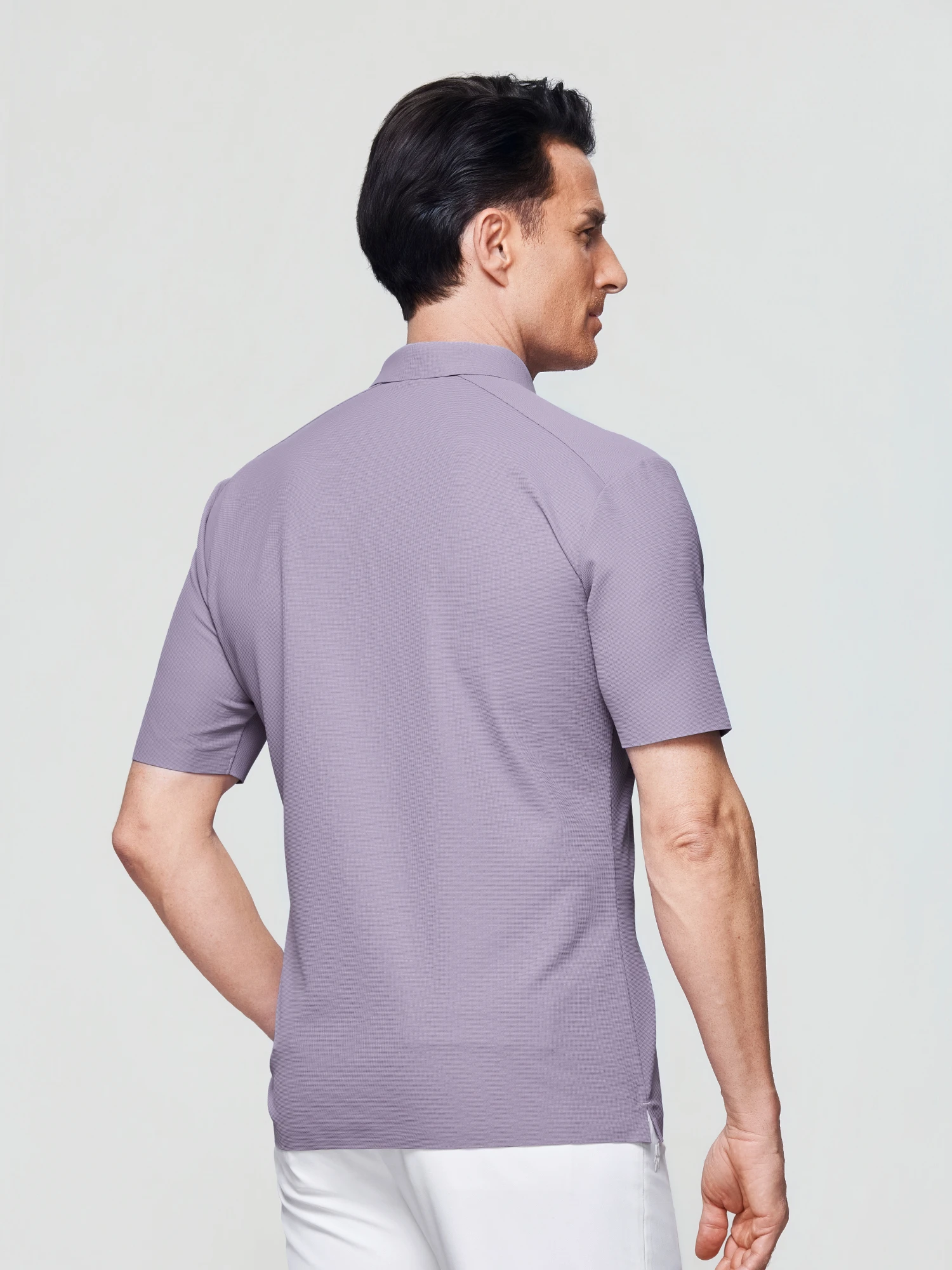 Dawn Purple Stretch Polo