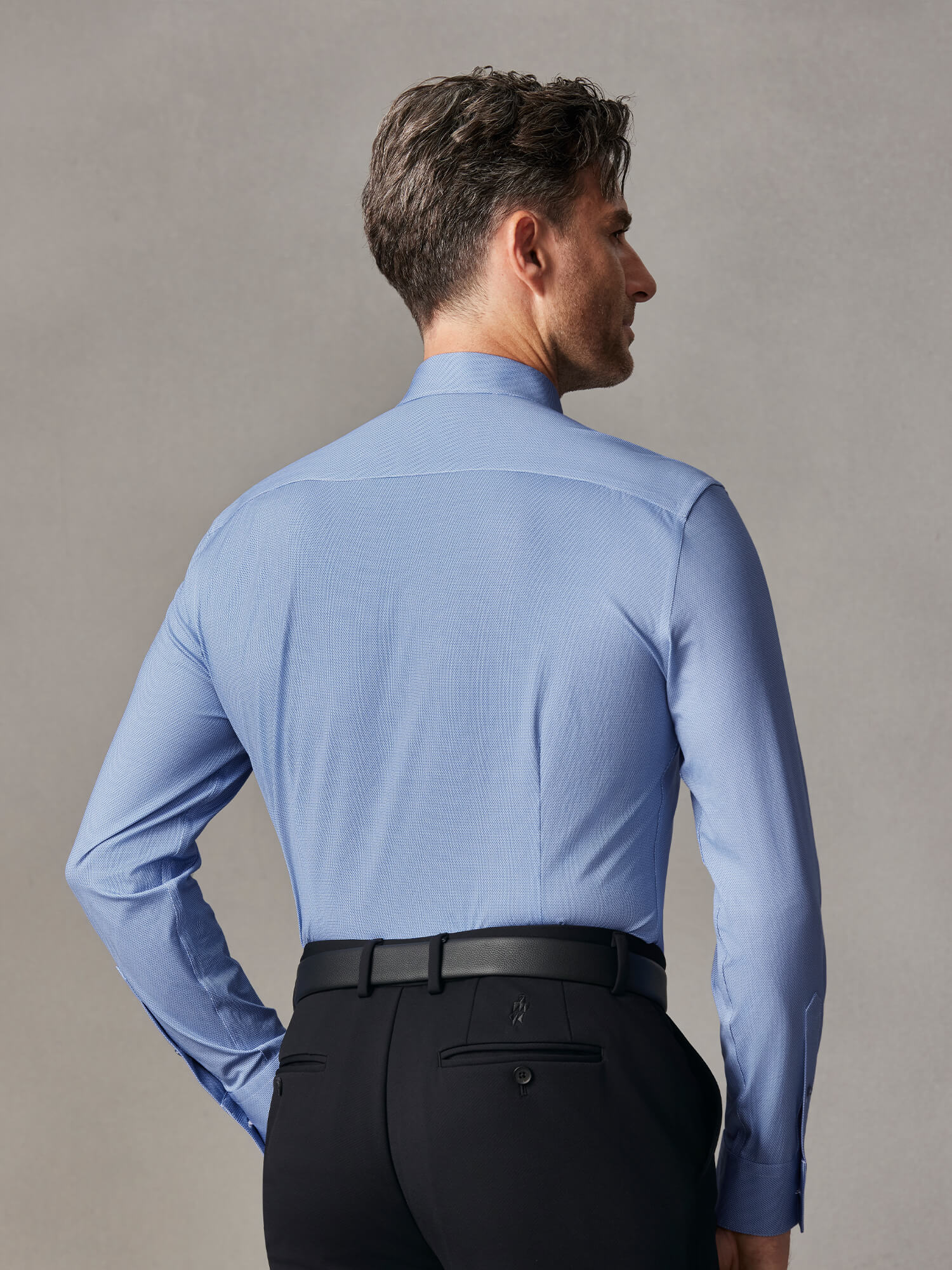 Ocean Blue High-Stretch Shirt​-Own Dream Shirts-Dress Shirts for Men