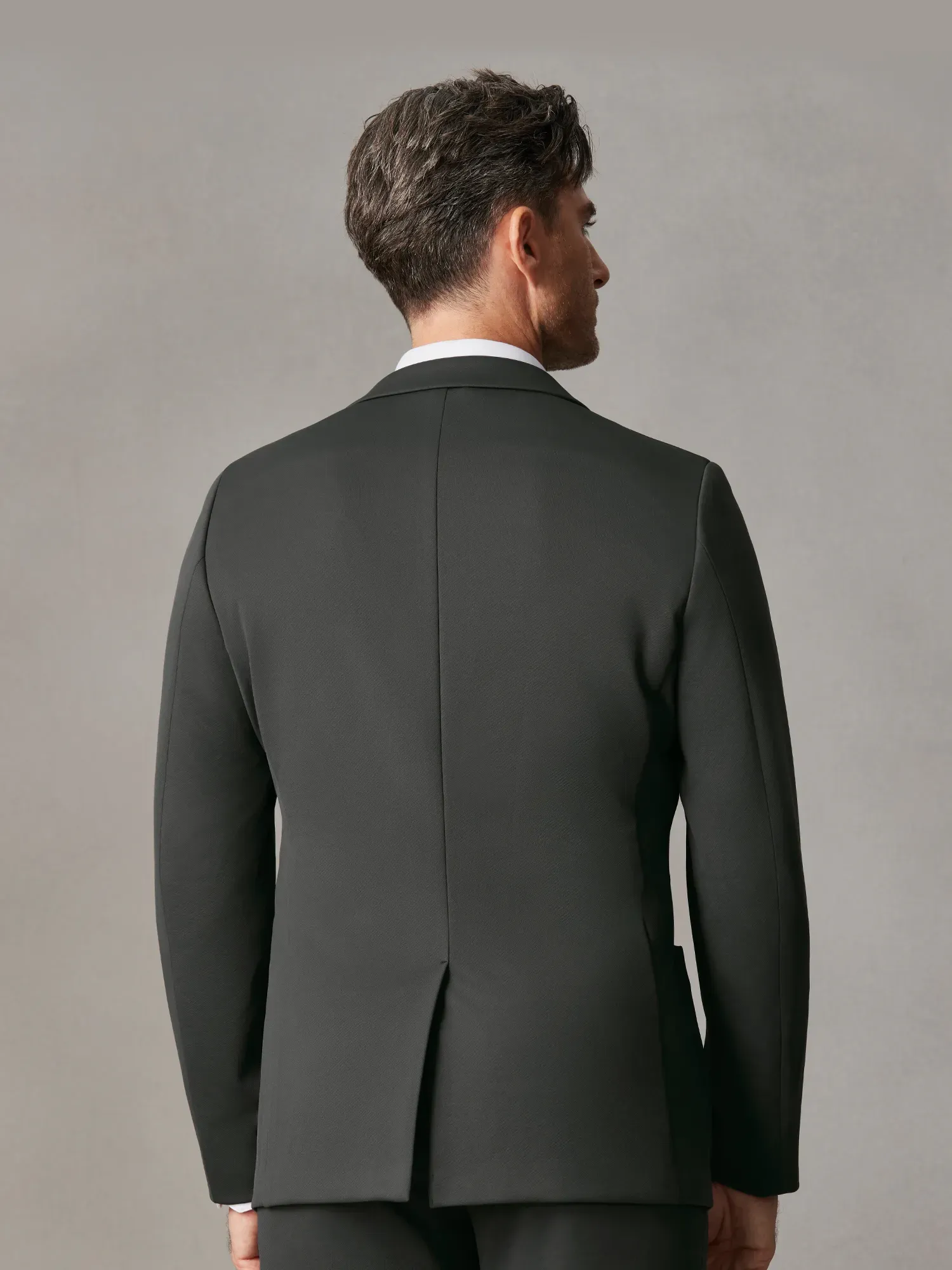 WarmTech Ultra Wool Olive Gray Stretch Blazer