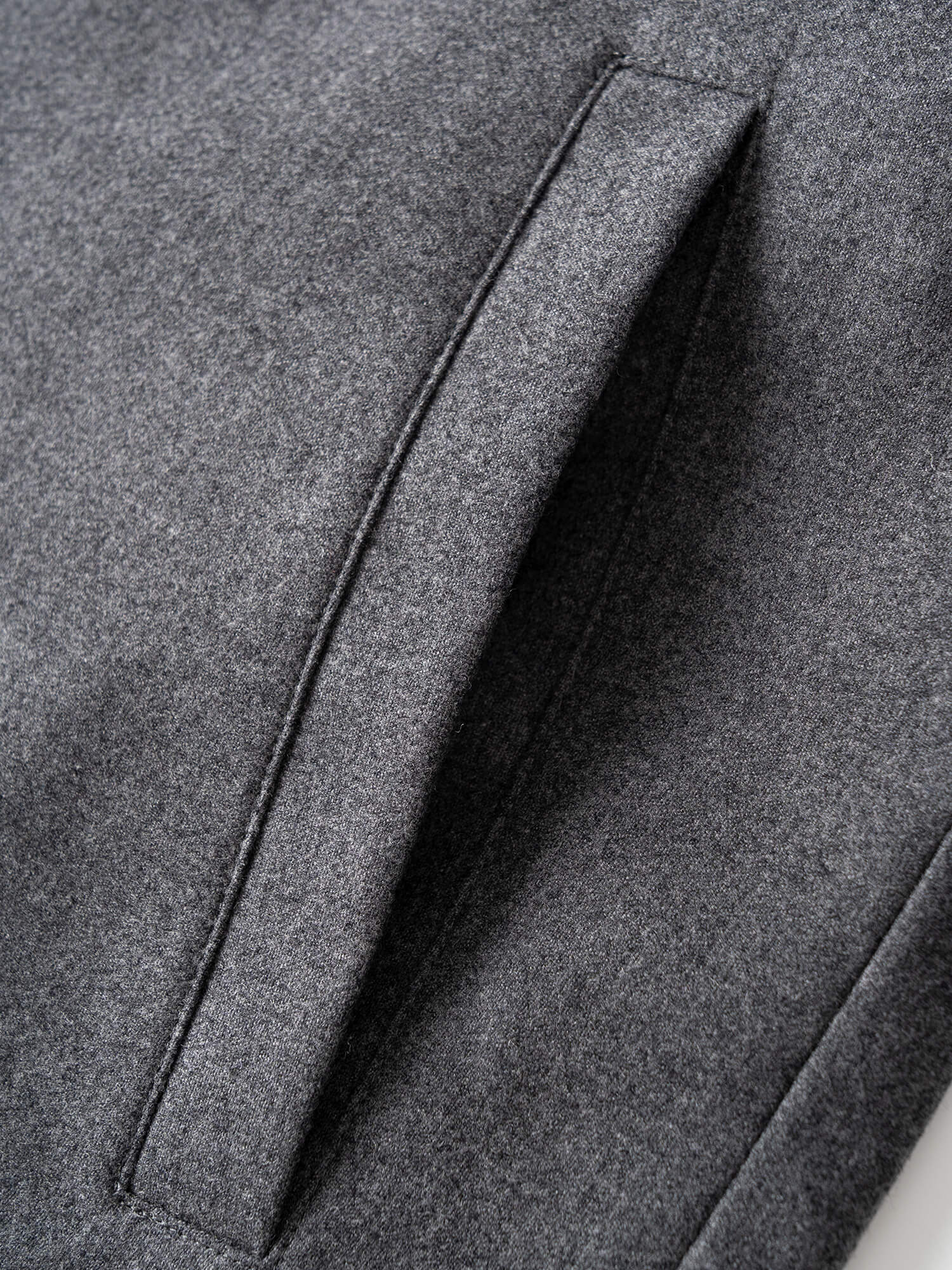 Lustrous Grey Wool Jacket