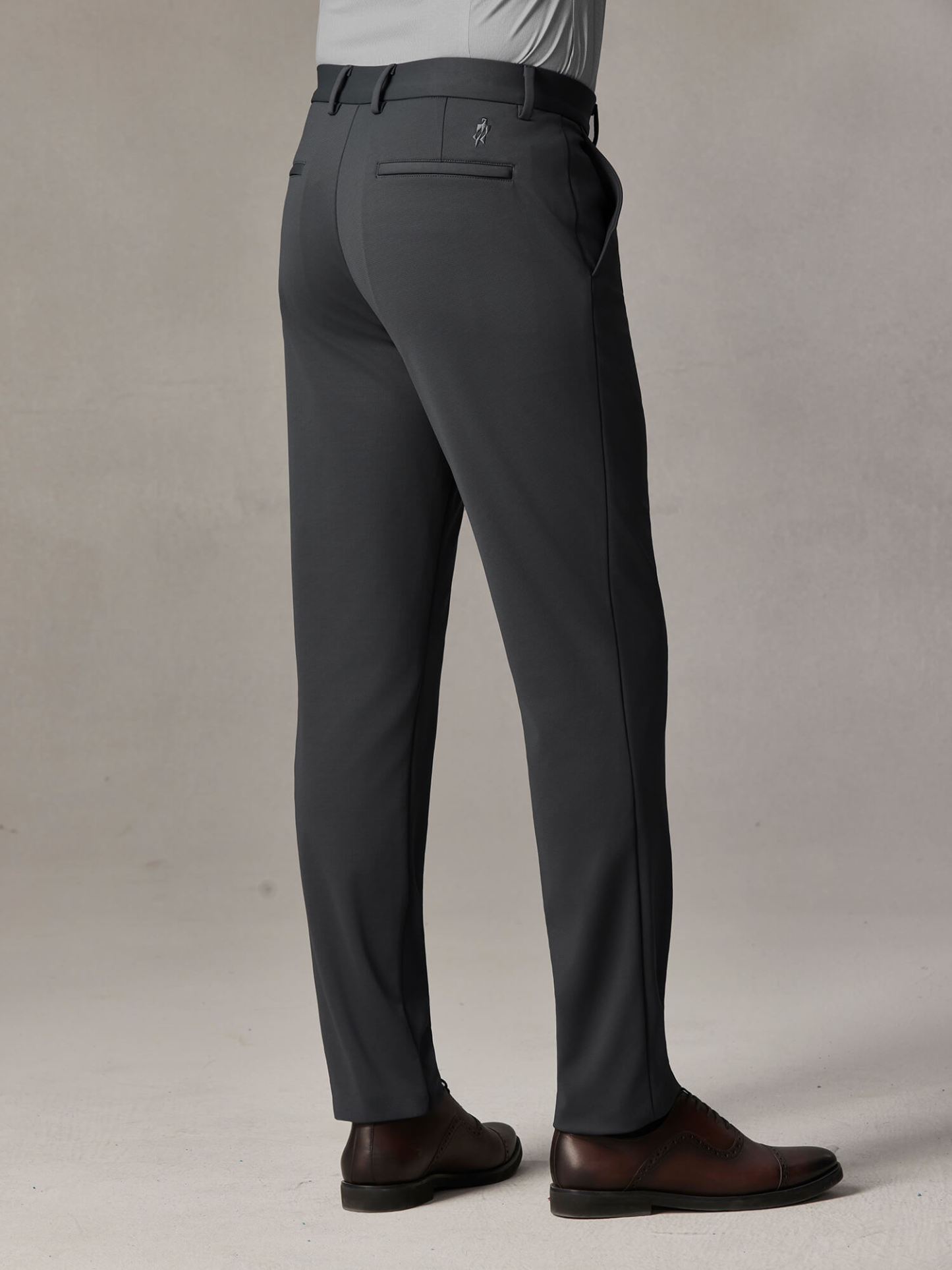 Starship Gray Check Stretch Pants-Own Dream Shirts-Dress Shirts for Men